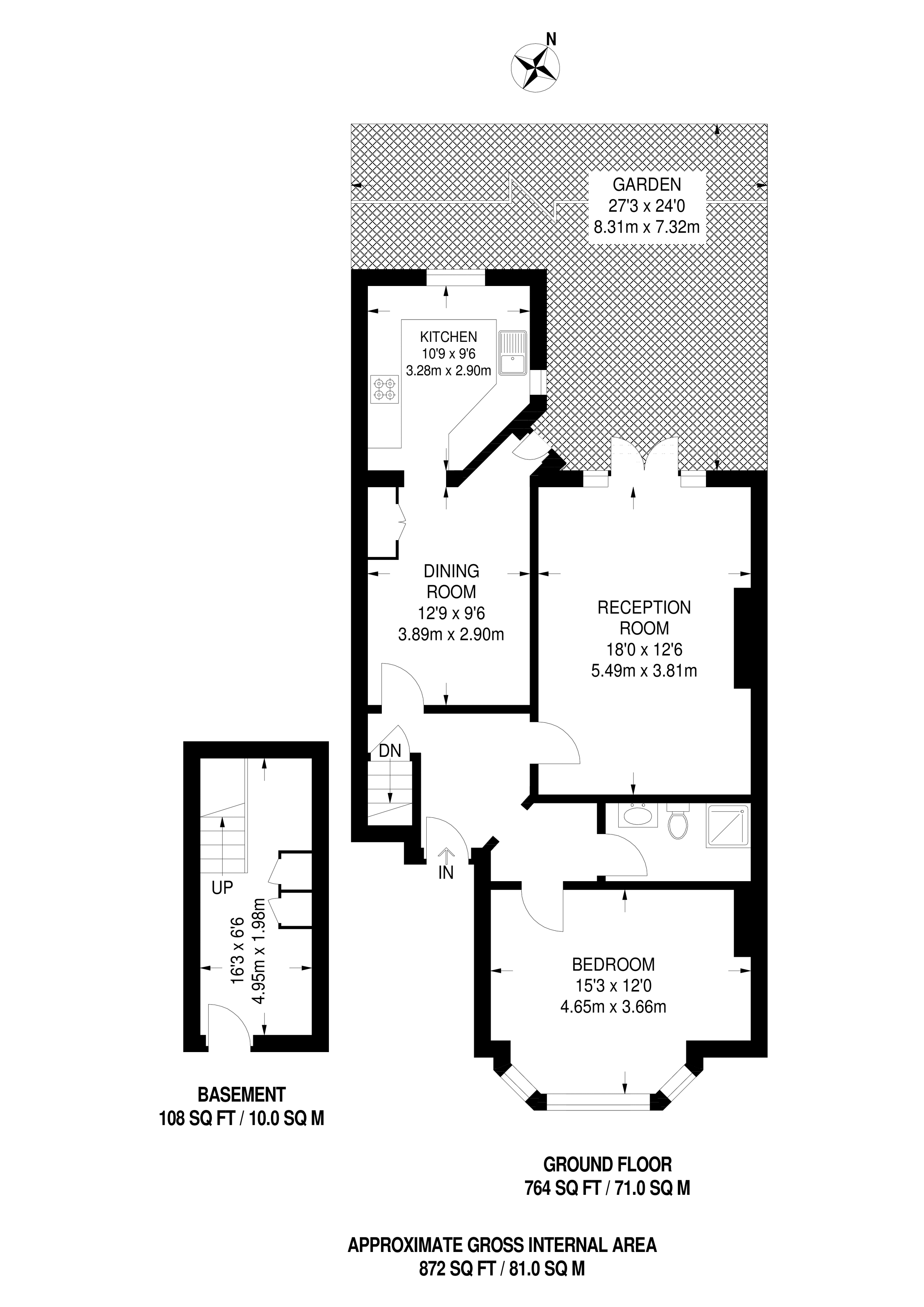 1 Bedrooms Flat to rent in Howitt Road, Belsize Park NW3