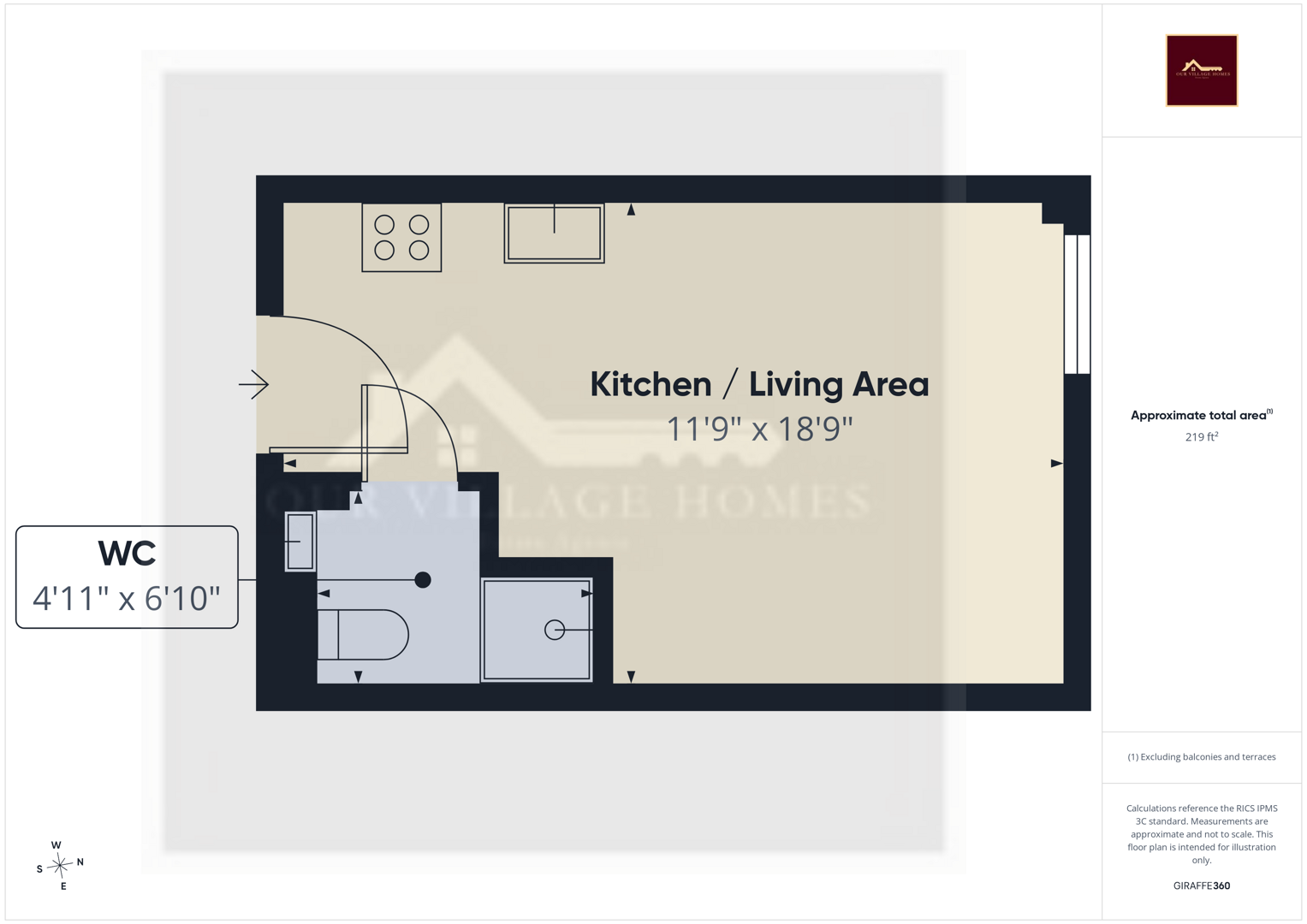 Apartment 515, 1, 1-10 Devon Street, Liverpool floorplan