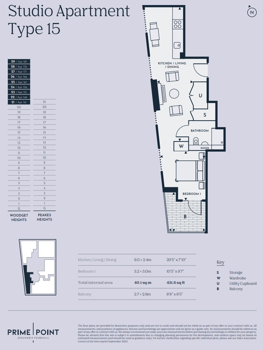 Prime Point, Greenwich, SE10, London floorplan