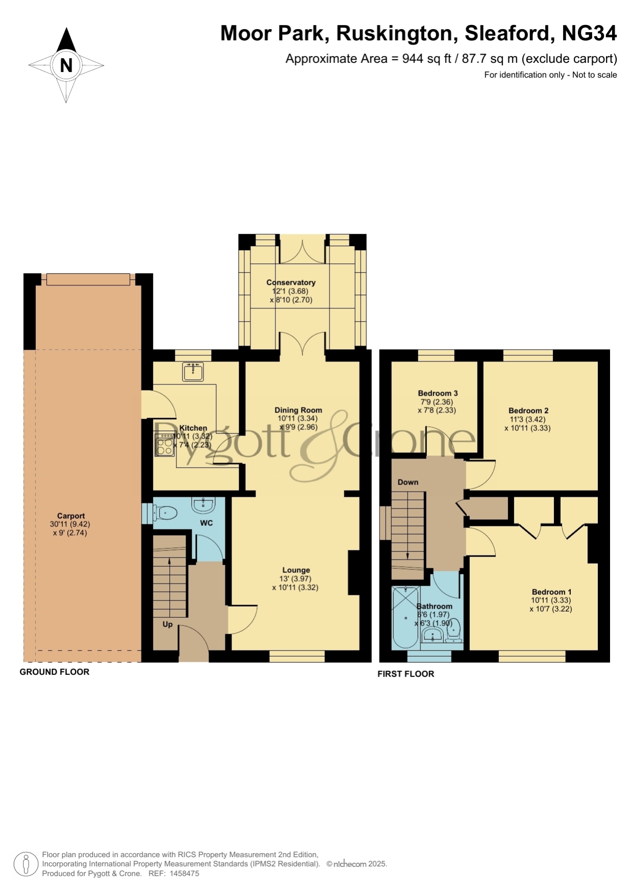 12, Moor Park, Ruskington floorplan