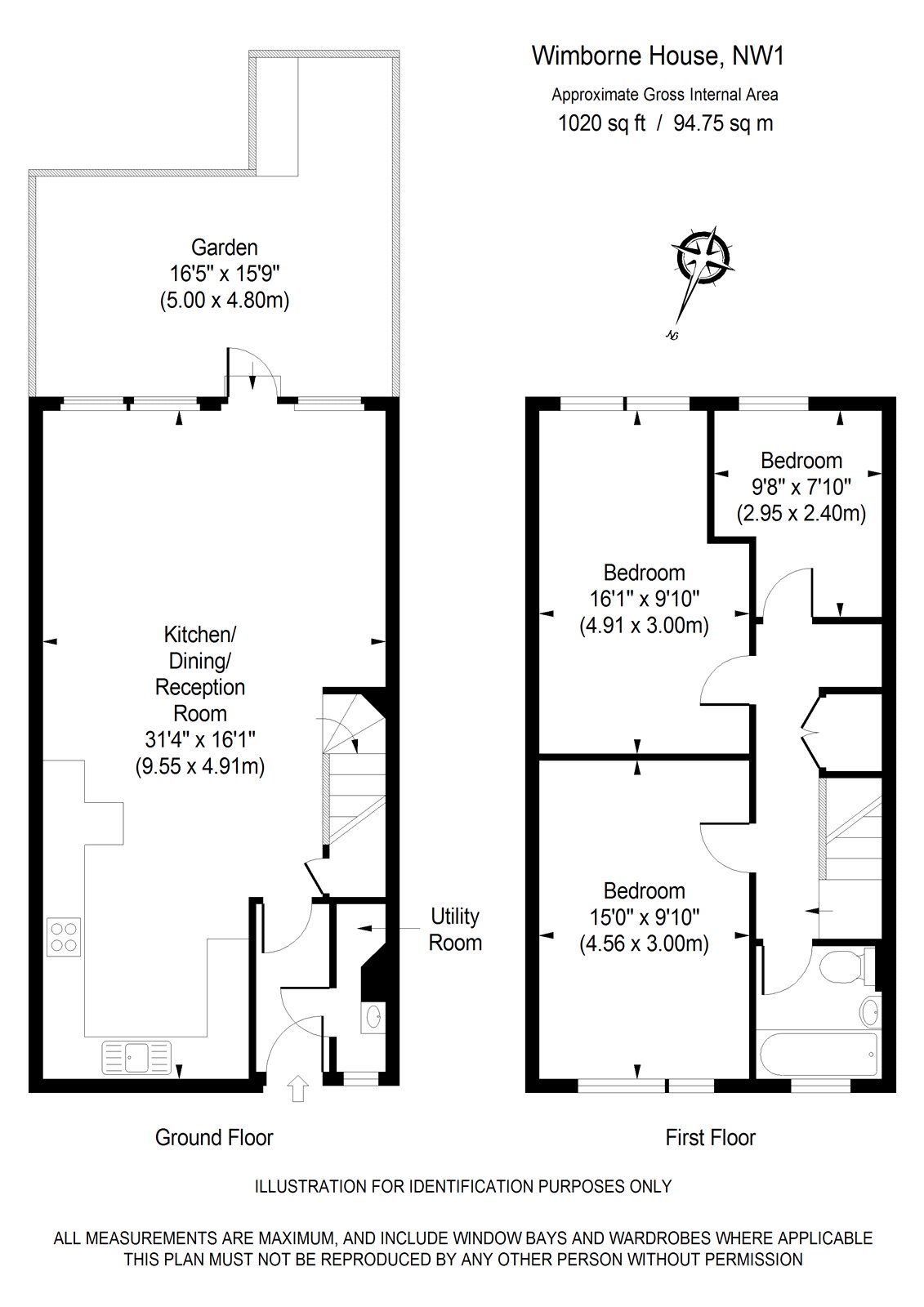 3 Bedrooms Flat to rent in Wimborne House, Harewood Avenue, London NW1