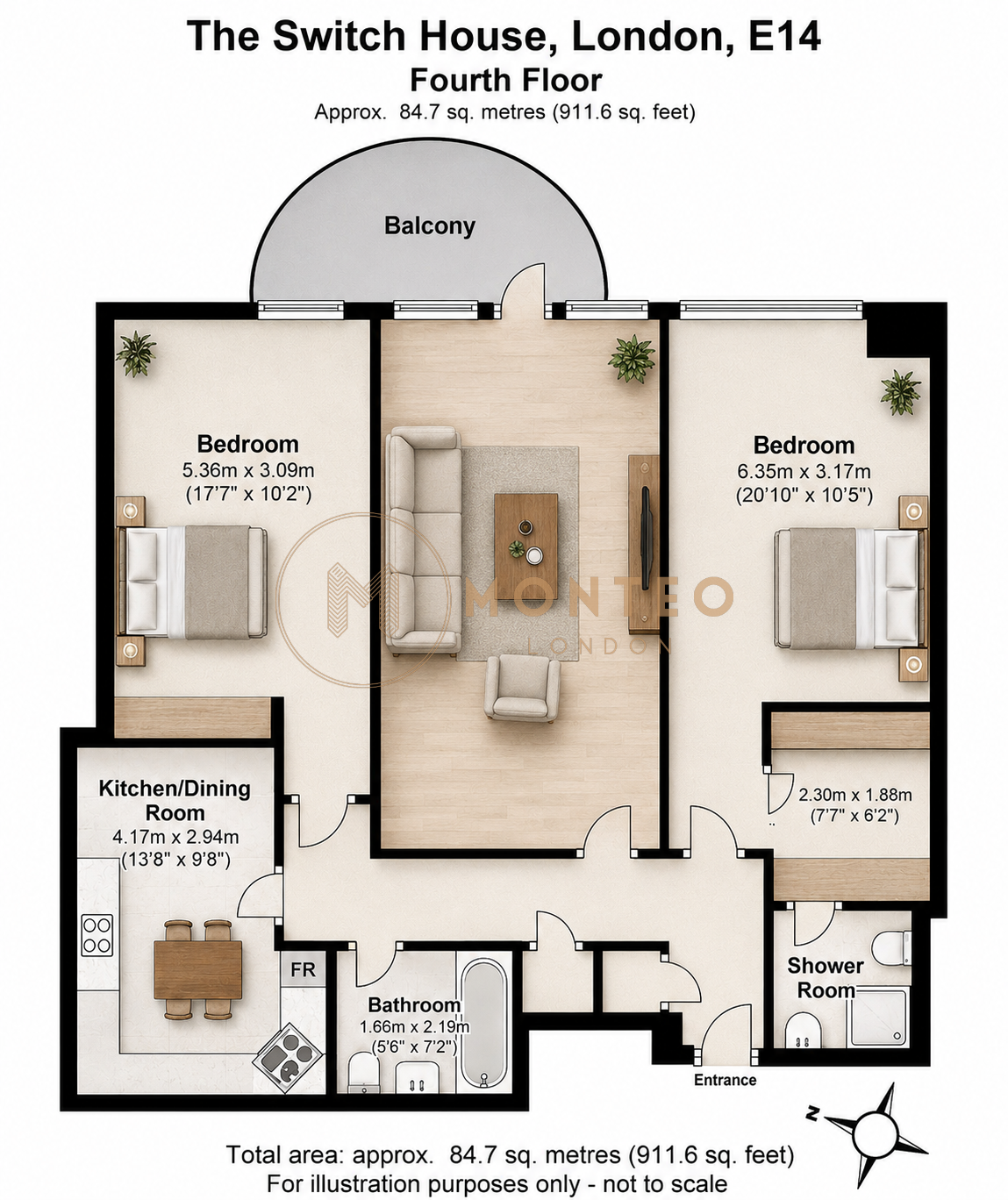 Blackwall Way, London floorplan