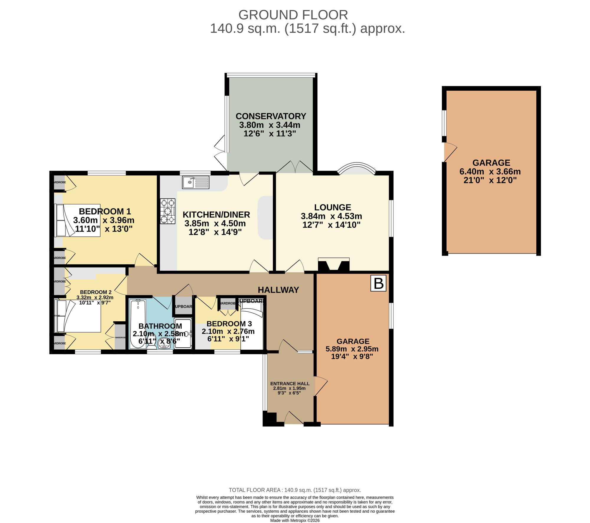 1d Park Road, Mansfield floorplan