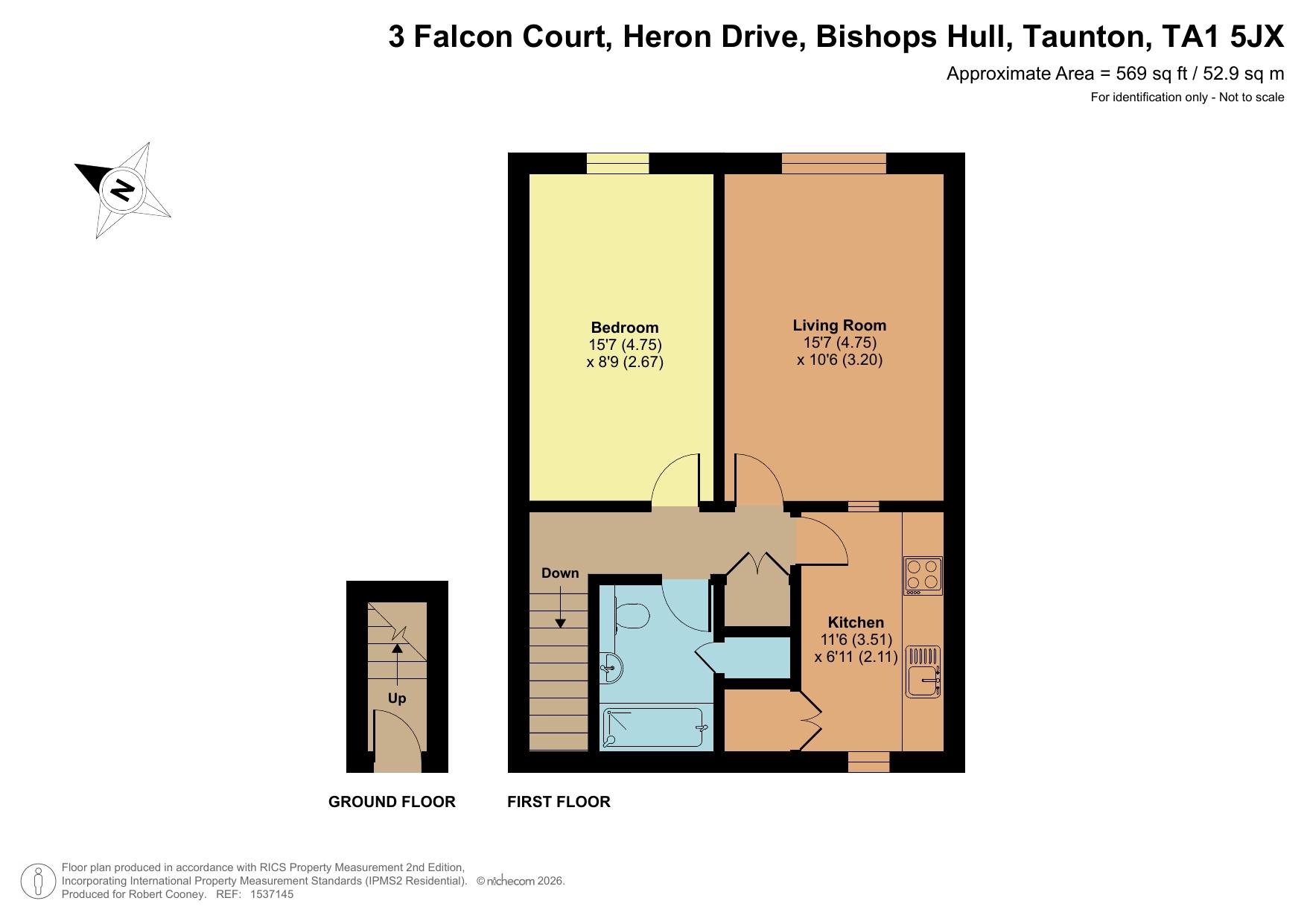 3 Falcon Court, Taunton floorplan