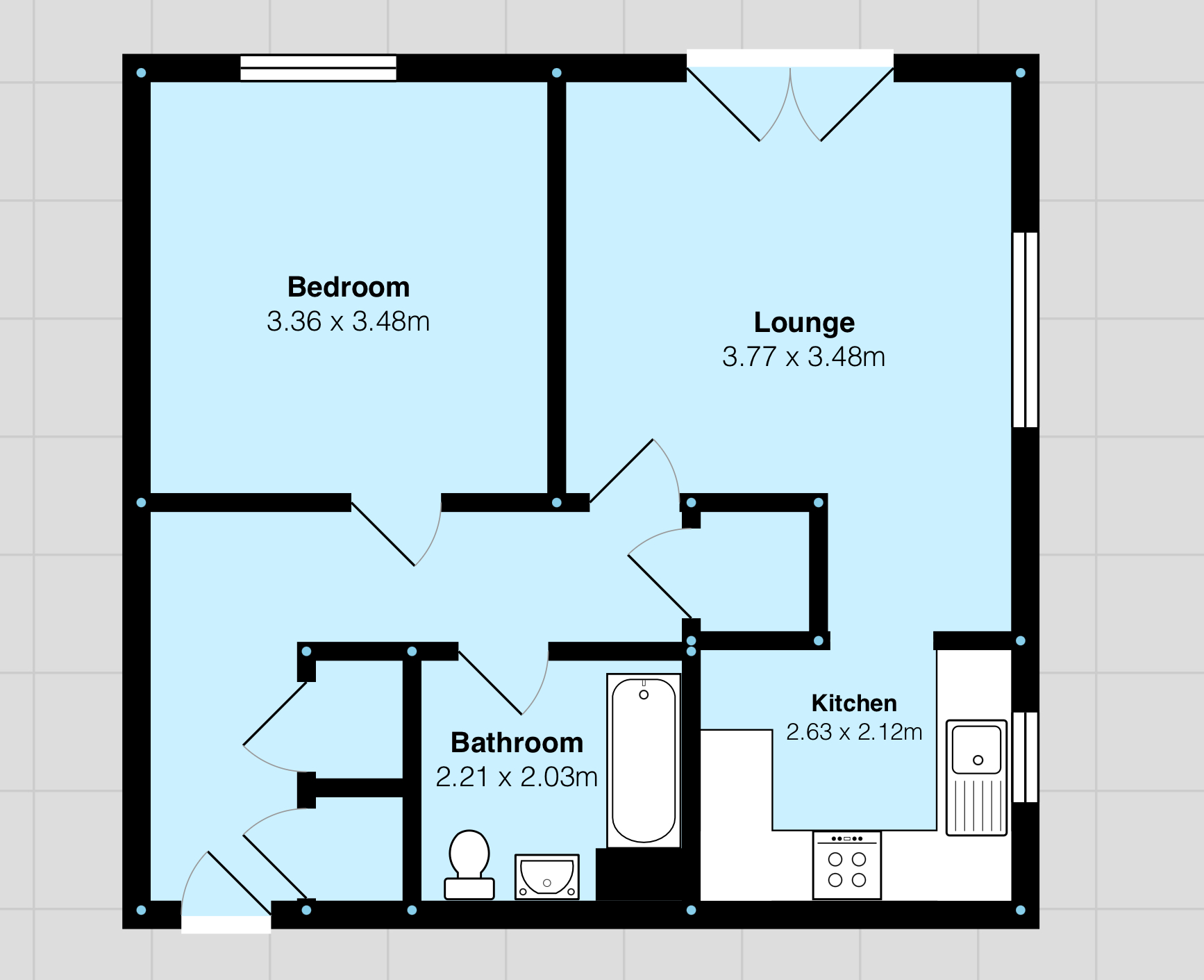 Apartment 11, 1, Burton Wood Drive, Birmingham floorplan