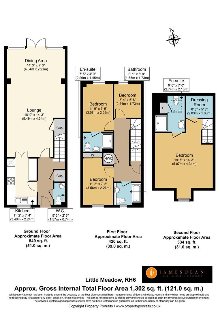 2, Little Meadow, Horley floorplan