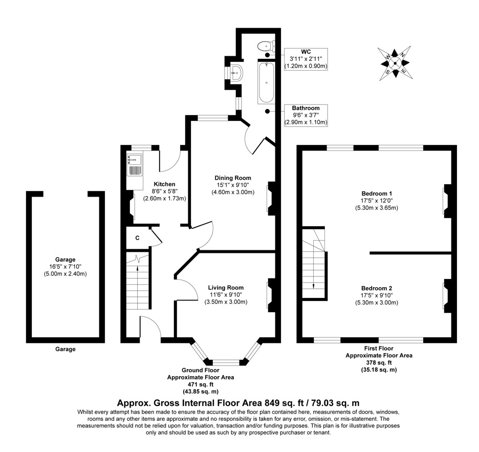 Llwynbach Terrace, Hollybush, Blackwood, Caerphilly NP12, 2 bedroom