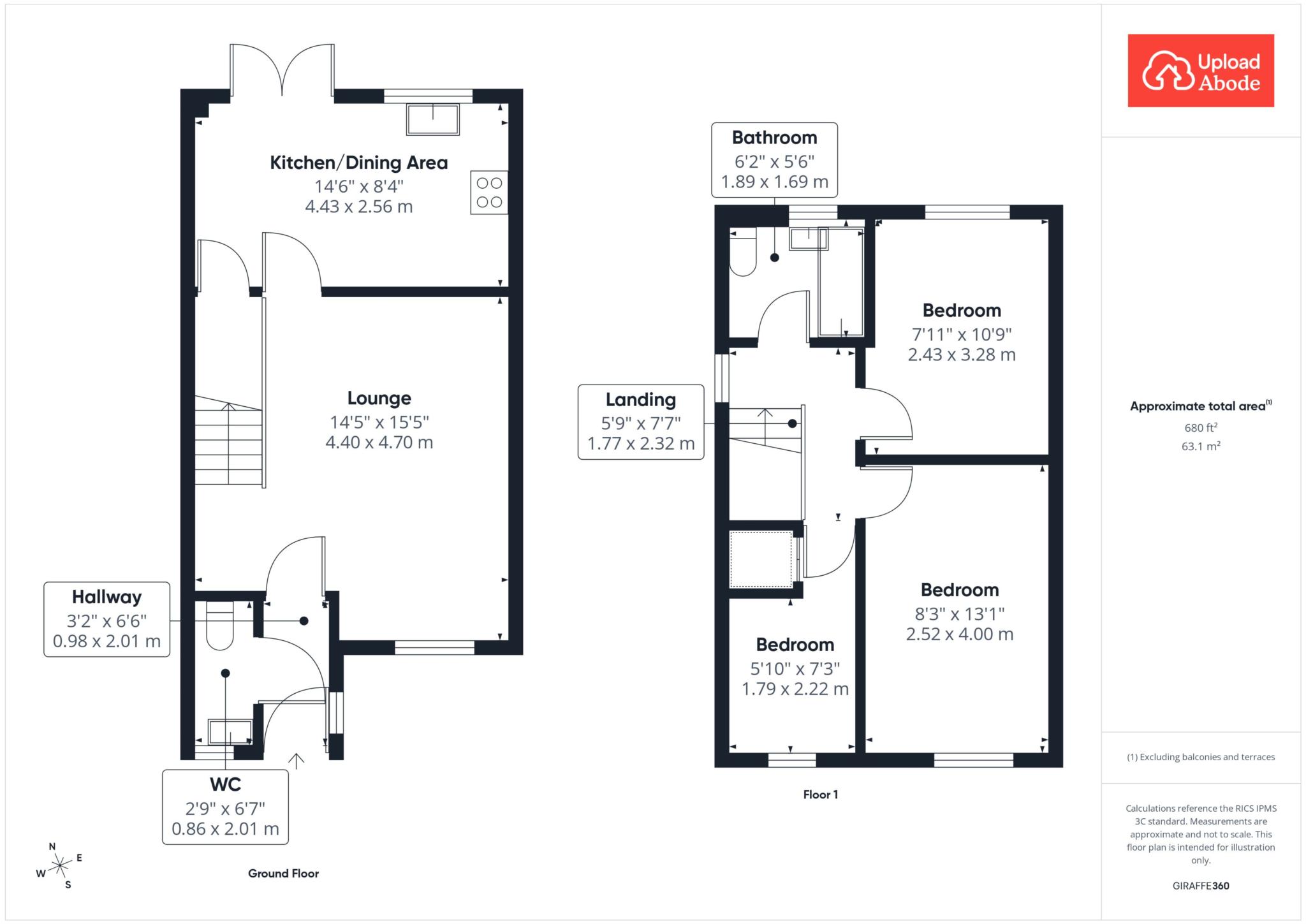109, Berryhill Crescent, Wishaw floorplan