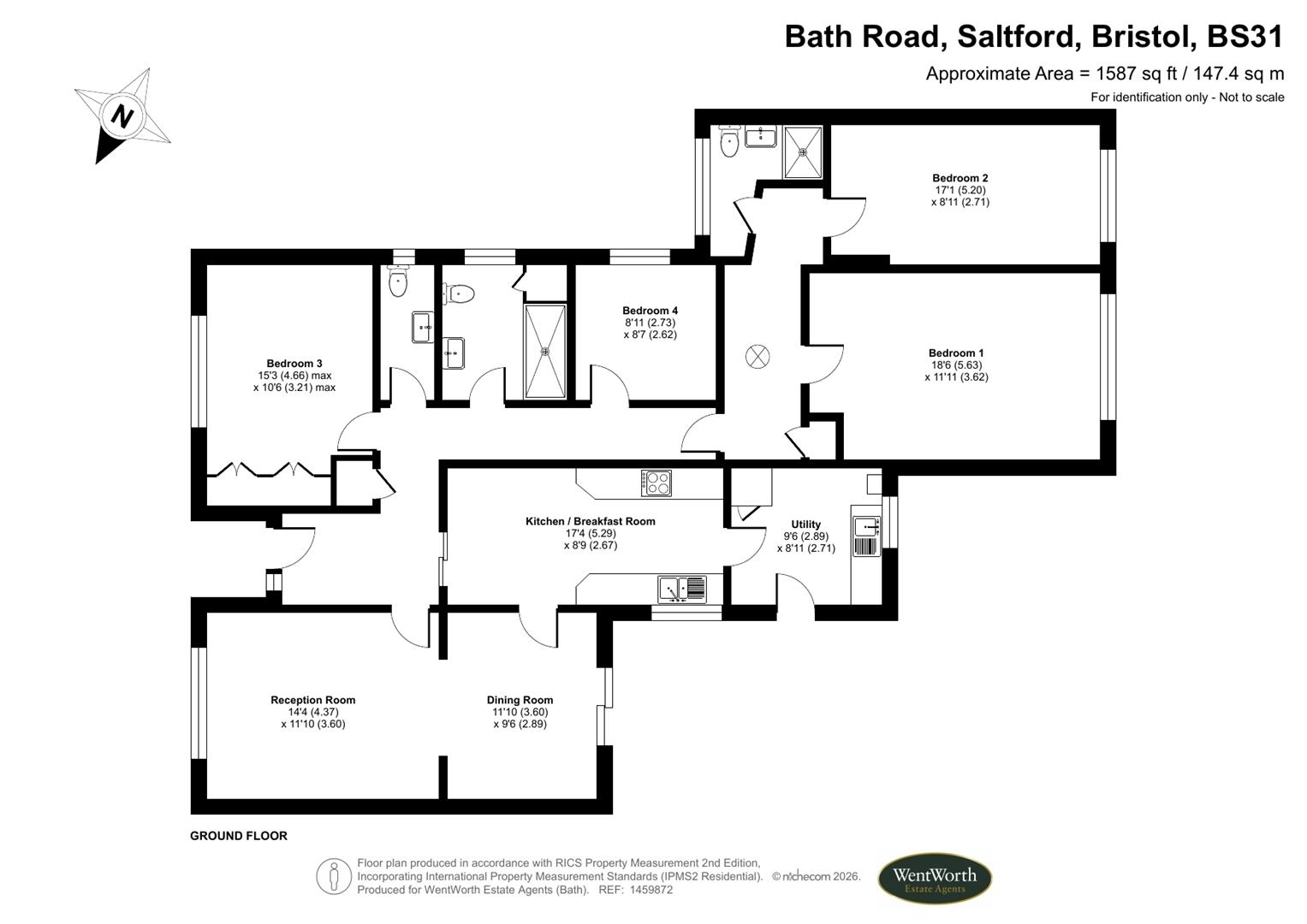 492, Bath Road, Saltford floorplan