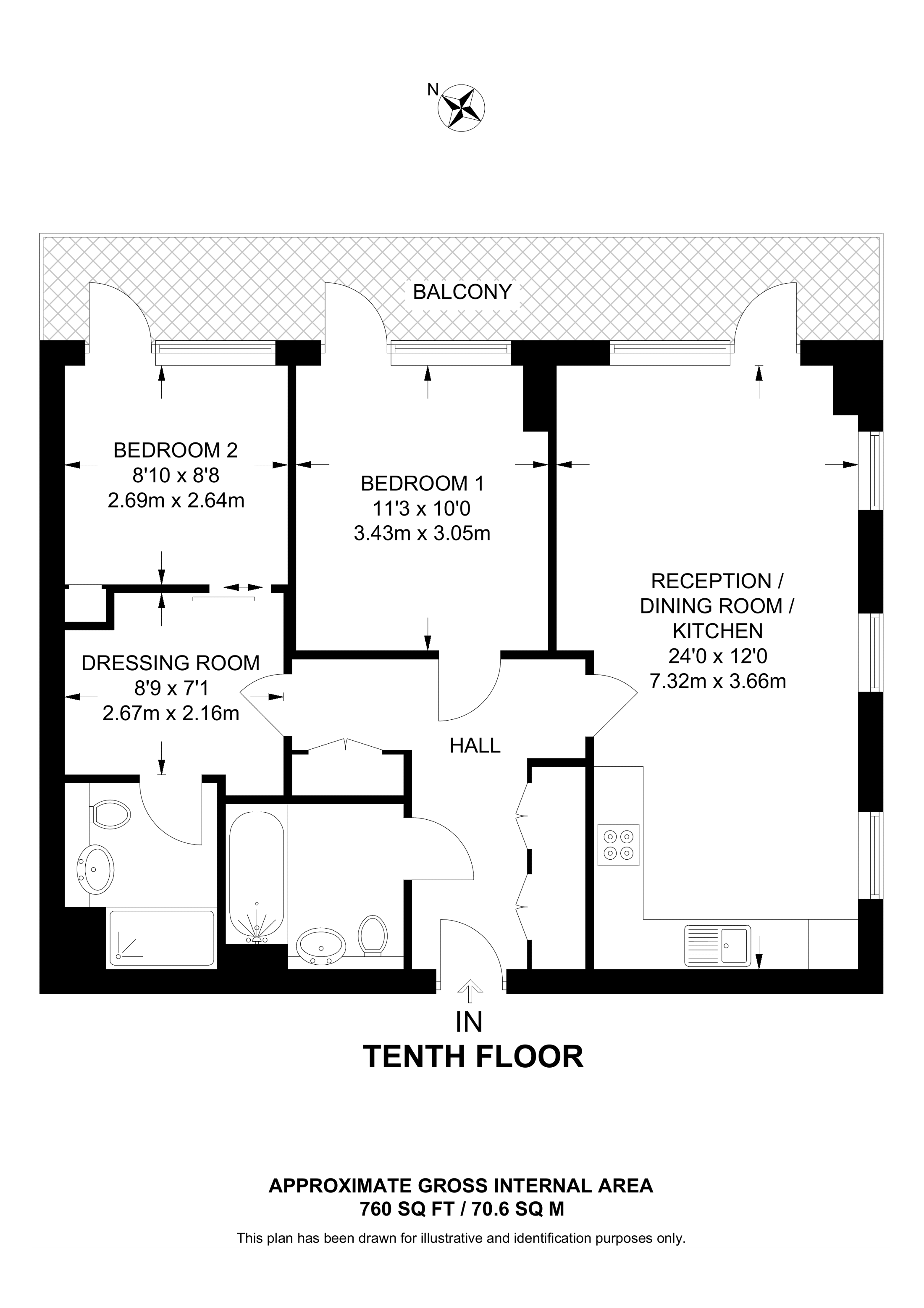Howerd Court, Woolwich floorplan