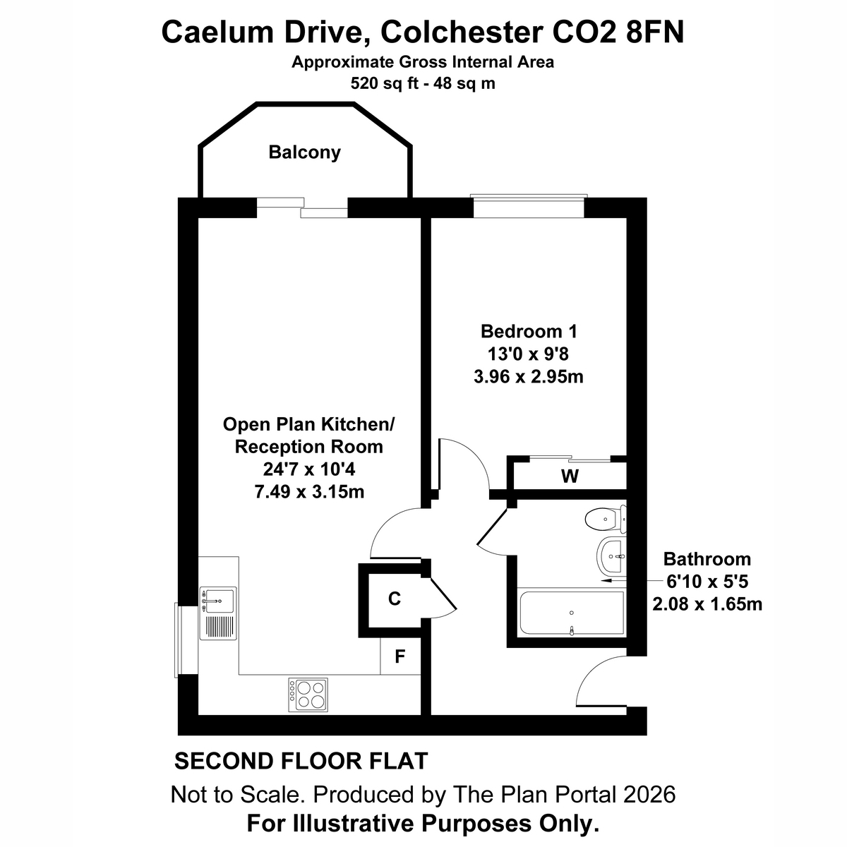 45, Caelum Drive, Colchester floorplan