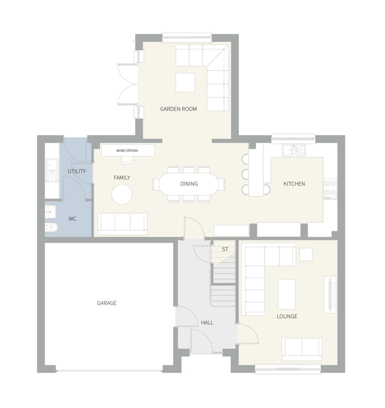 New home, 5 bed detached house for sale in "Mitchell Garden Room" at