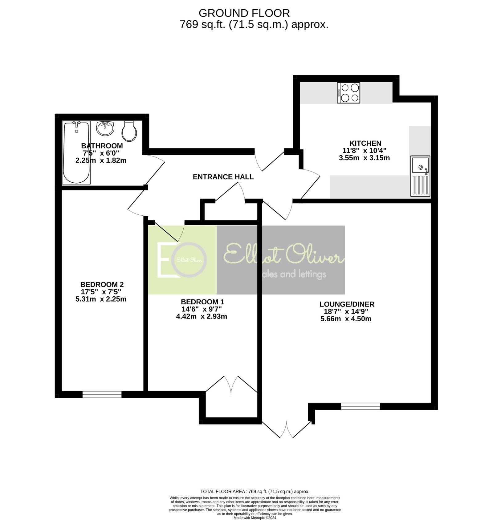 1 Berkeley Lodge, Hewlett Road, Cheltenham floorplan