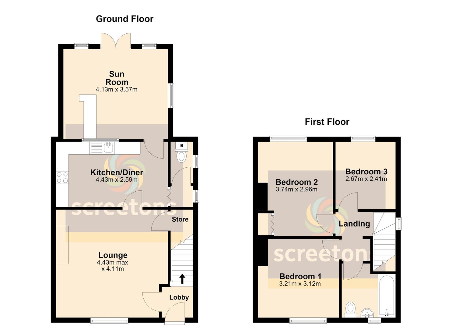 53, Barnsley Road, Moorends floorplan