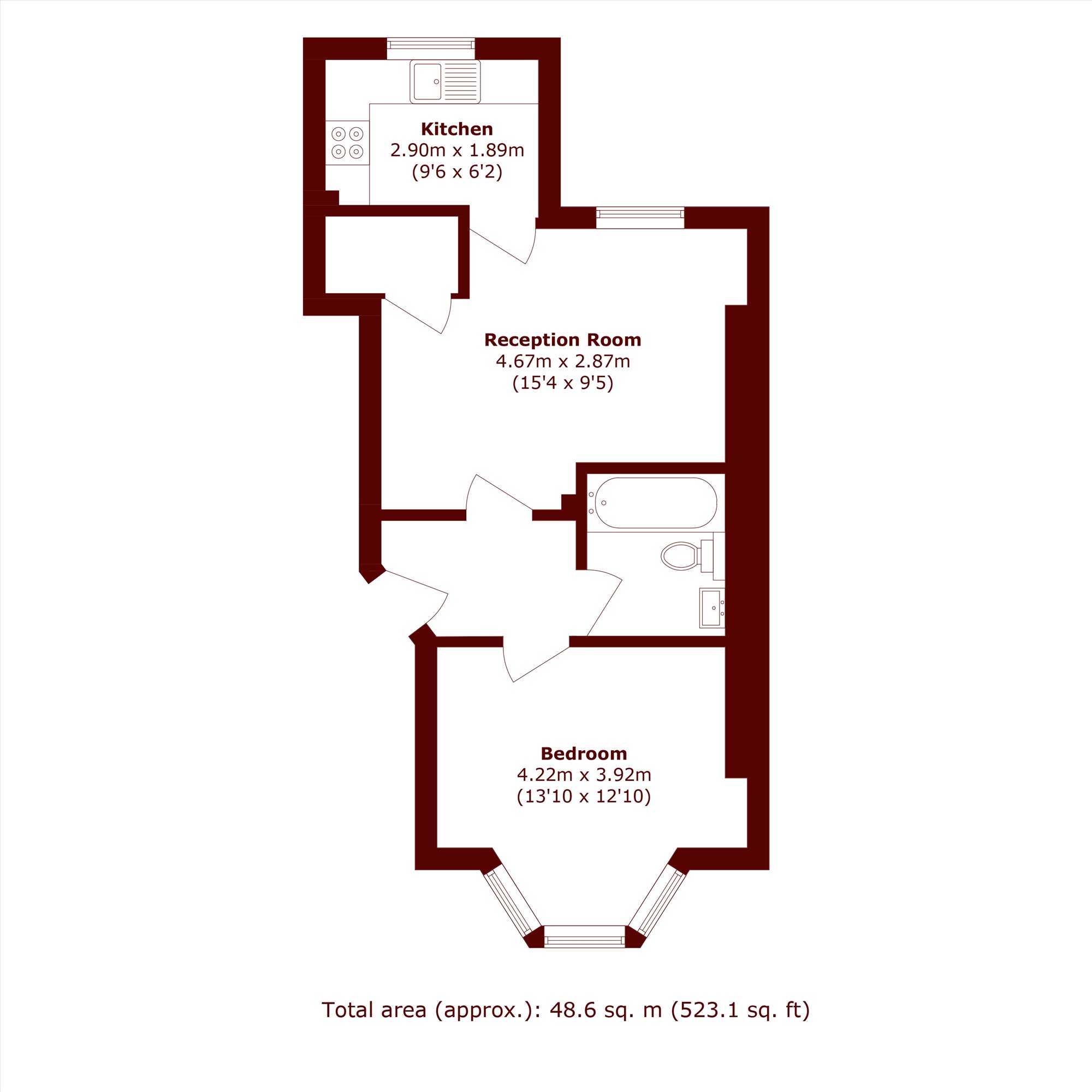 Tressillian Road, London floorplan