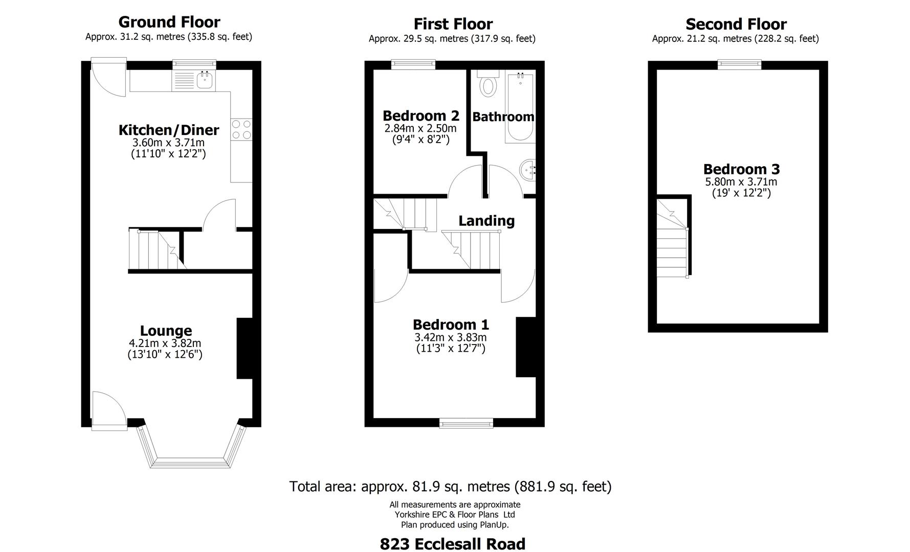 823, Ecclesall Road, Banner Cross floorplan