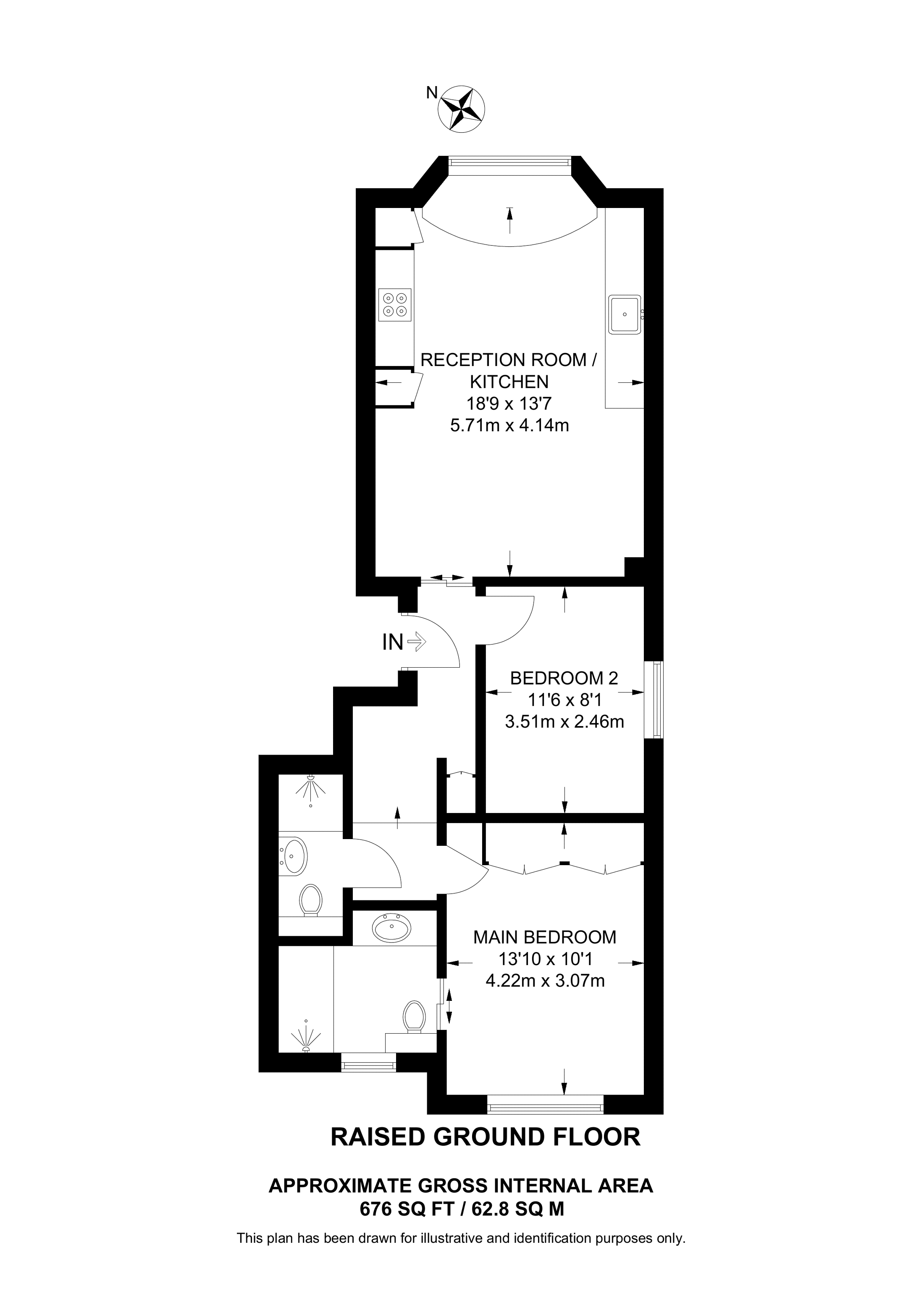 Westbourne Gardens, Notting Hill, London W2, 2 bedroom flat to rent