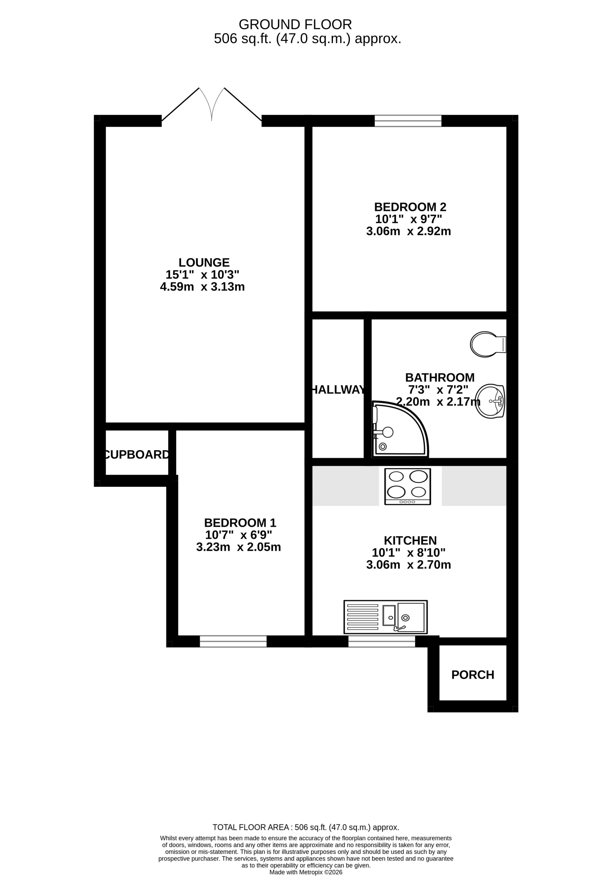 9, Morris Court, Preston floorplan