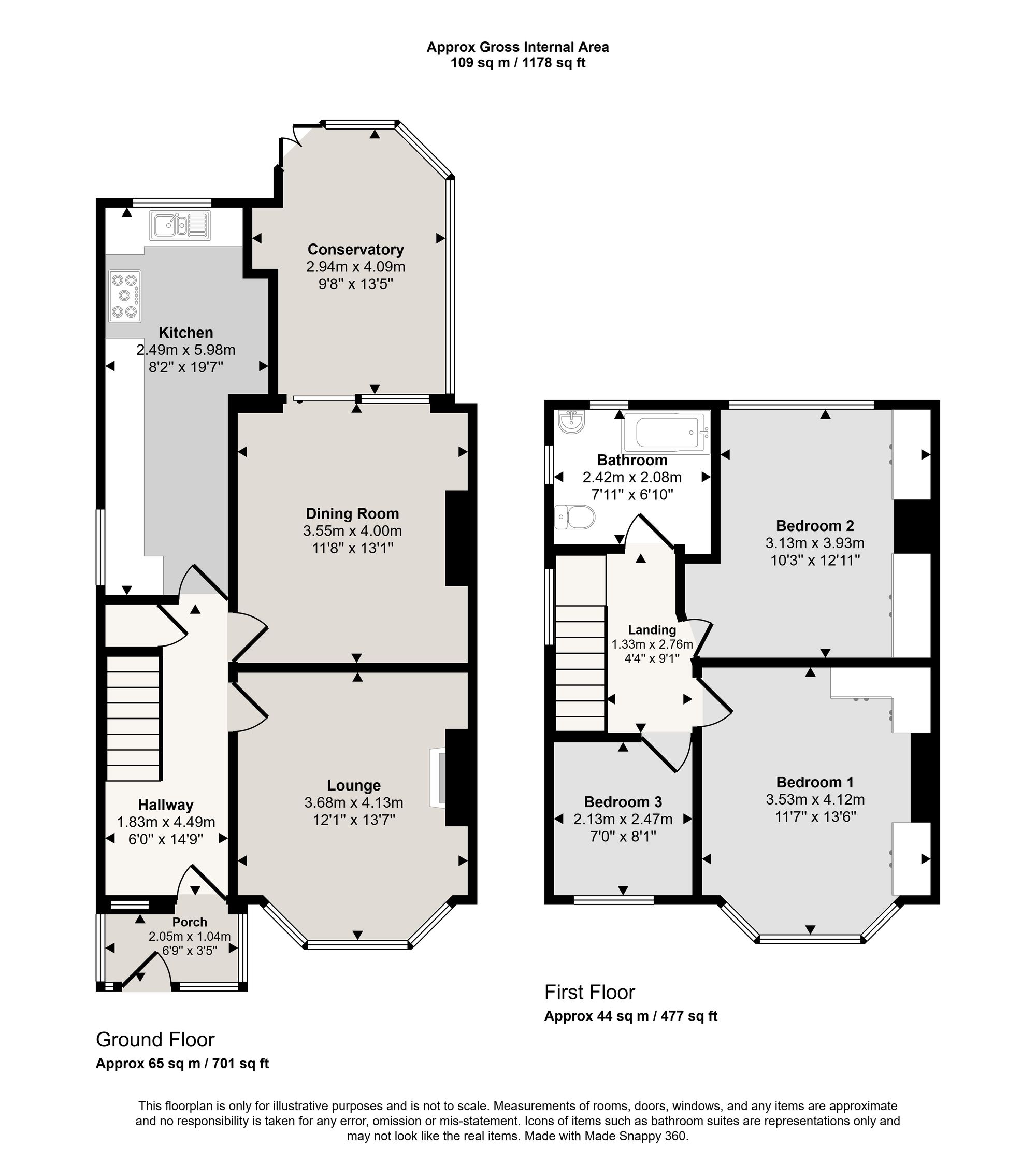 13 Kingsway, Manchester floorplan