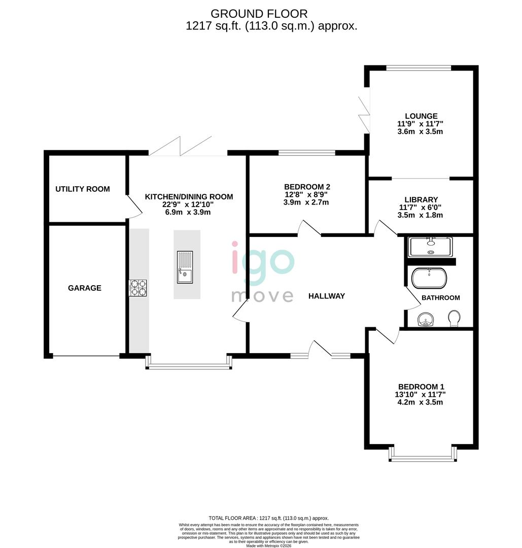 48, Egerton Road, Hartlepool floorplan