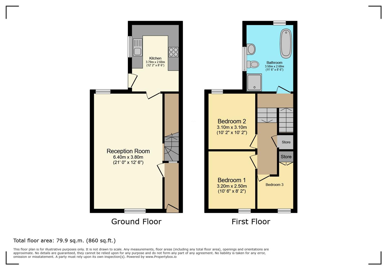 13, Treharne Road, Barry floorplan