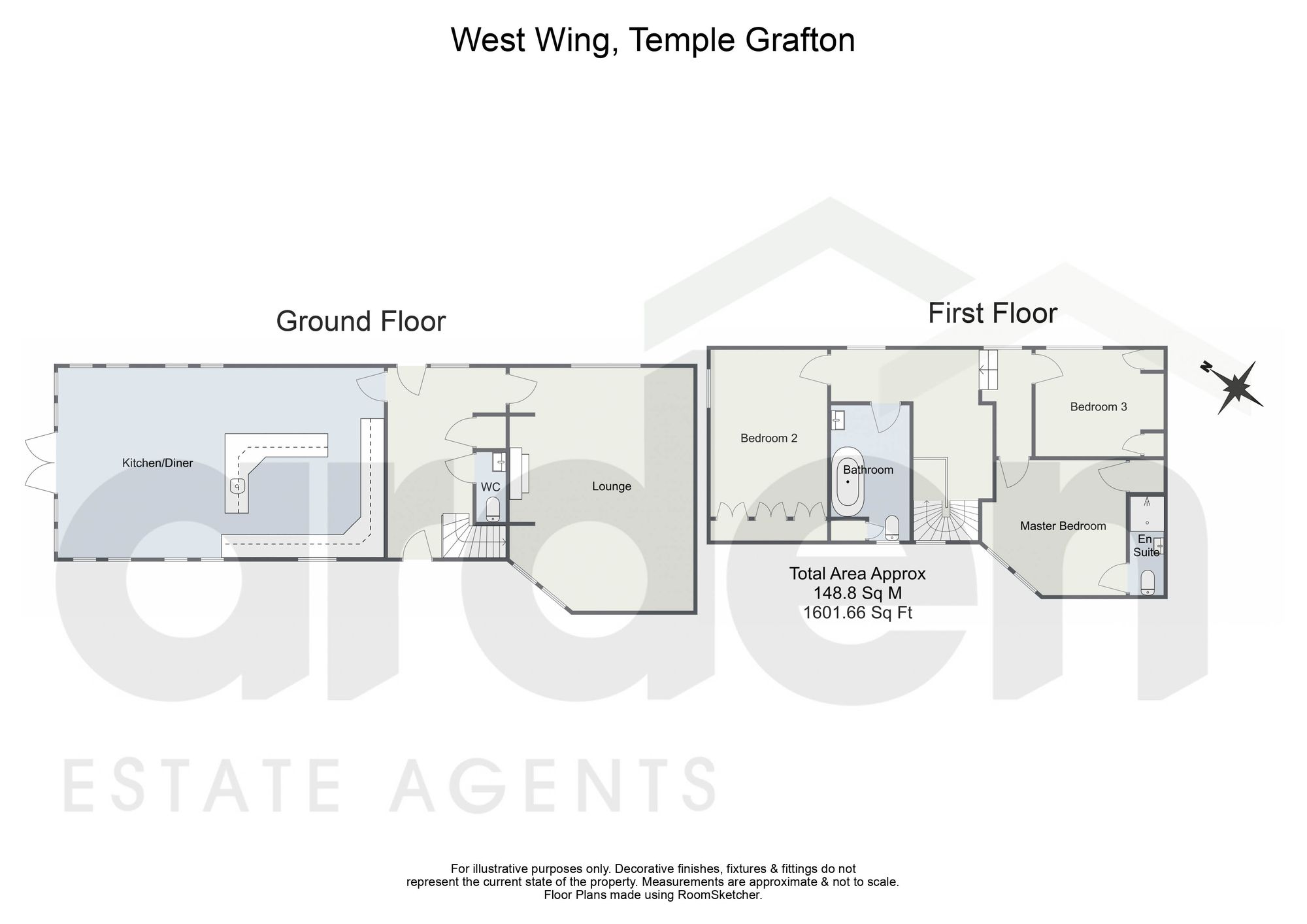 West Wing, Alcester floorplan