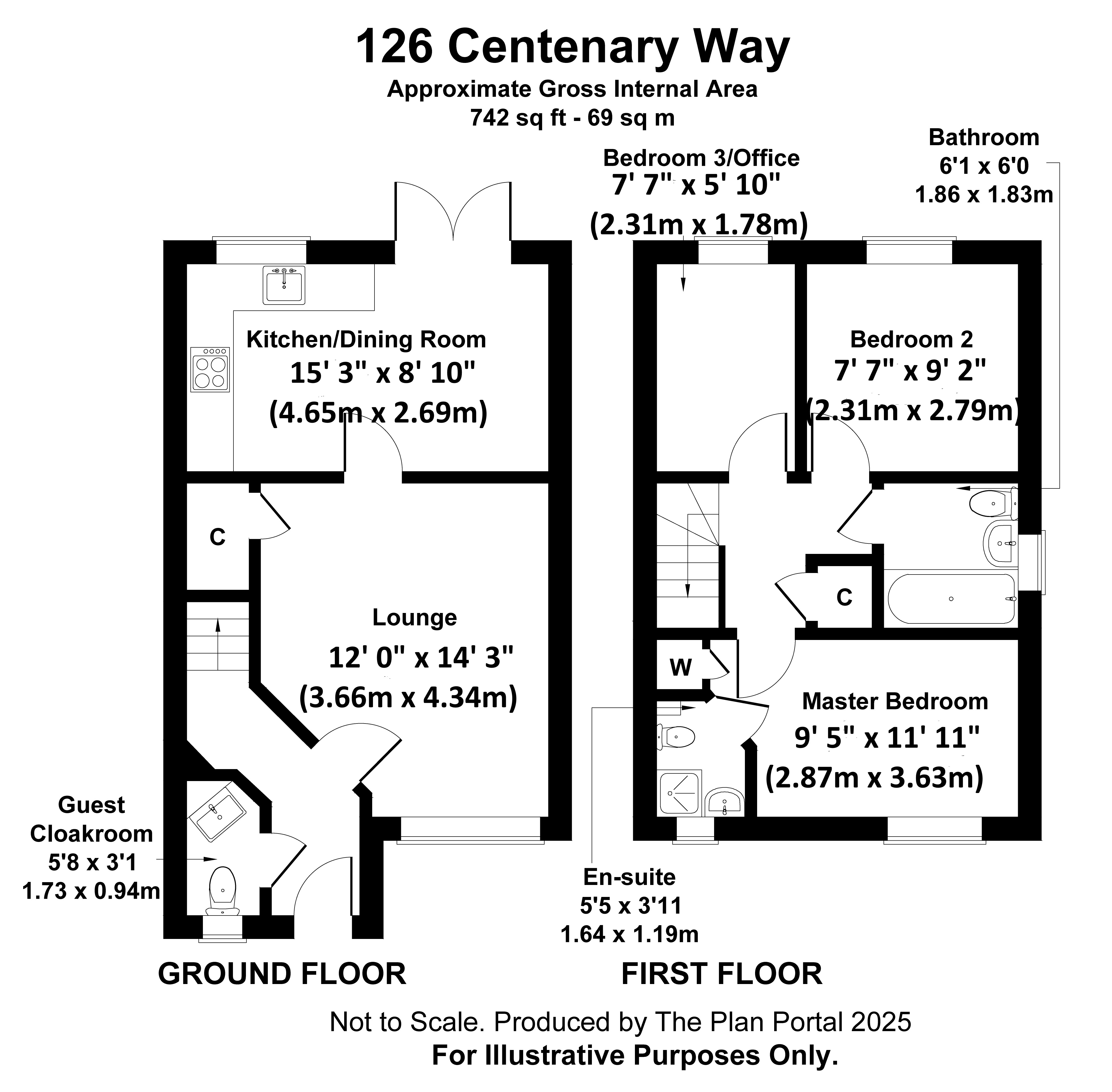 7, Drill Hall Place, Newport floorplan