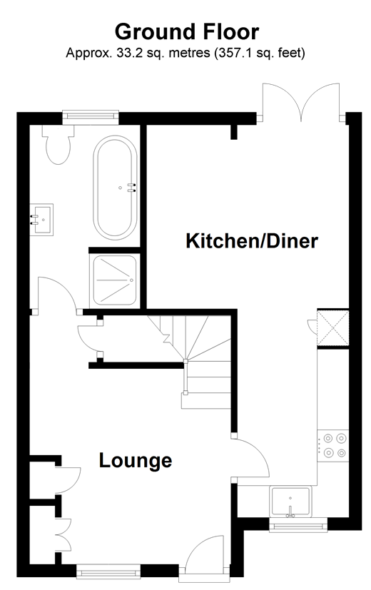 Meopham Green, Meopham, Kent DA13, 2 bedroom end terrace house for sale