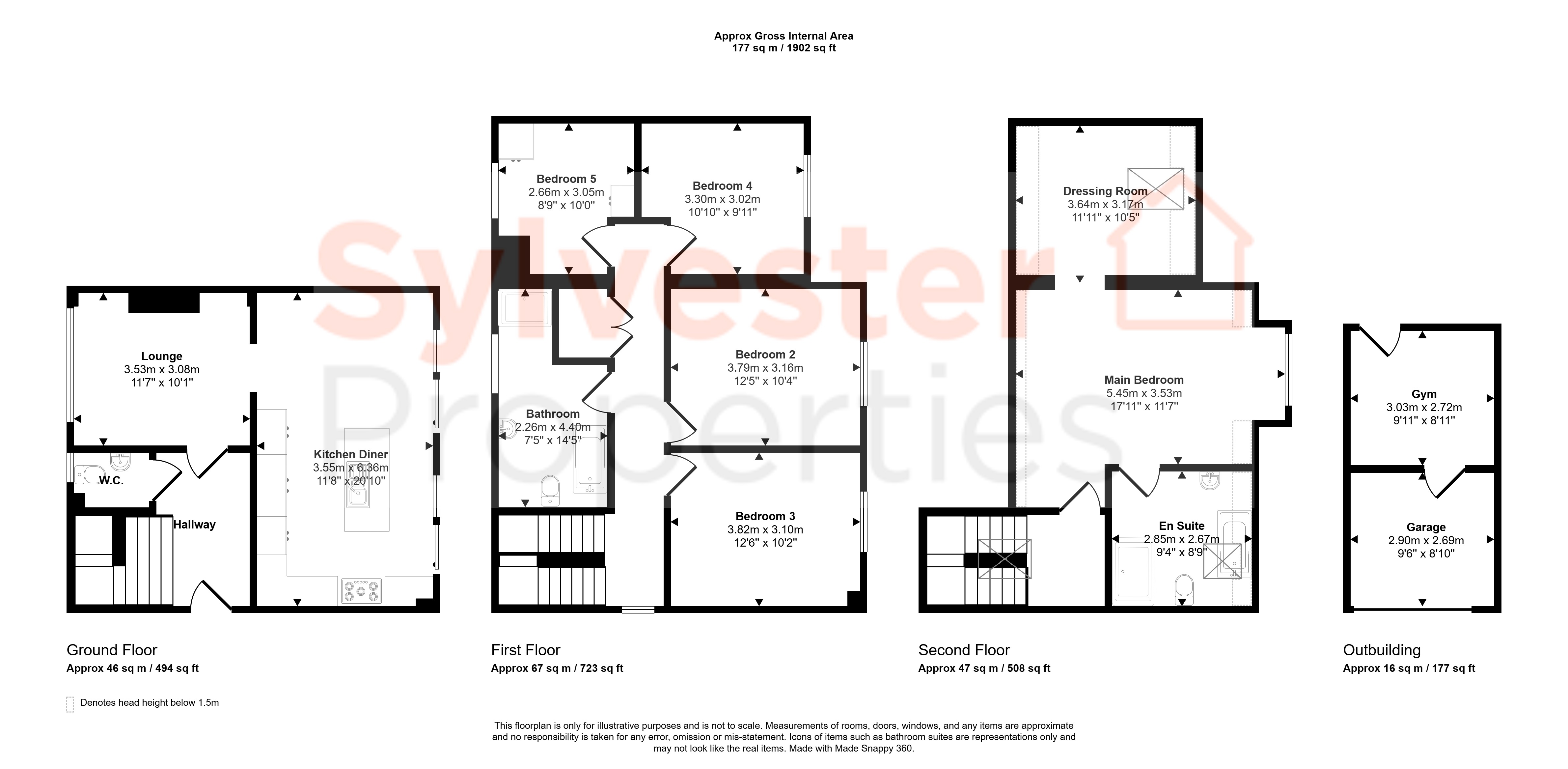 Delem House,, Aynsley Terrace, Consett floorplan
