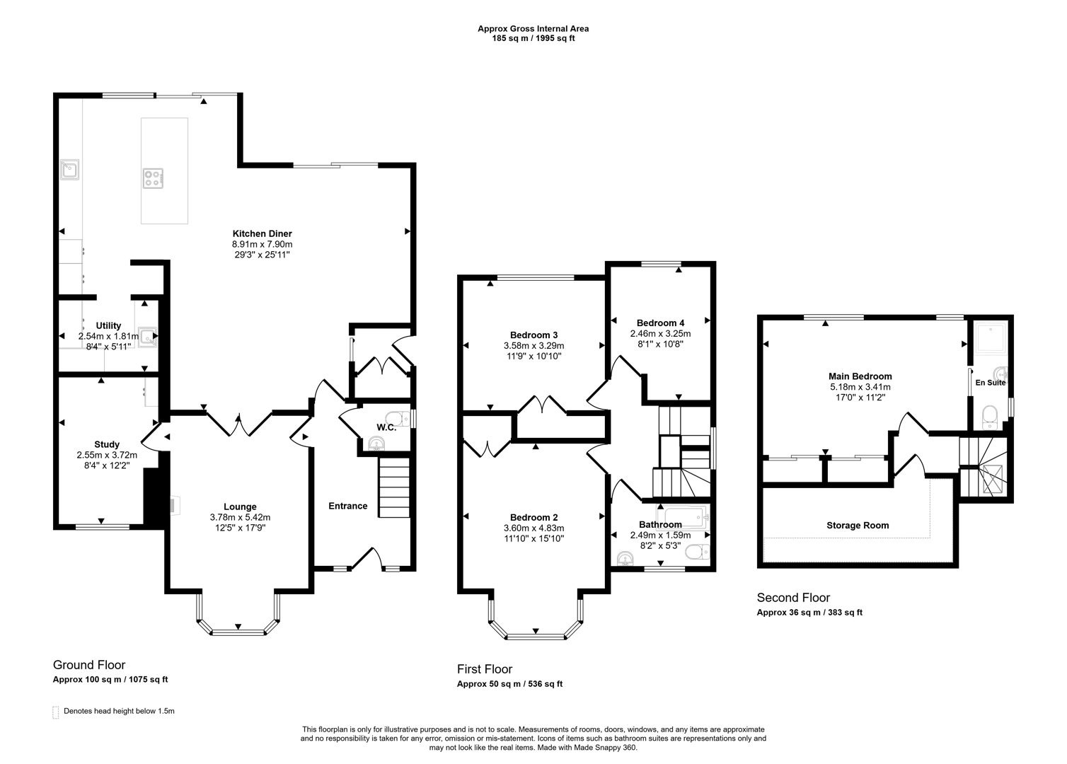 77, Woodland Avenue, Hove floorplan