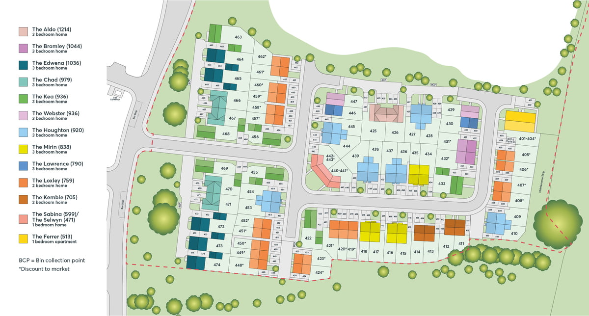 "The Kemble Plot 412" at New Road, Uttoxeter ST14, 2 bedroom semi