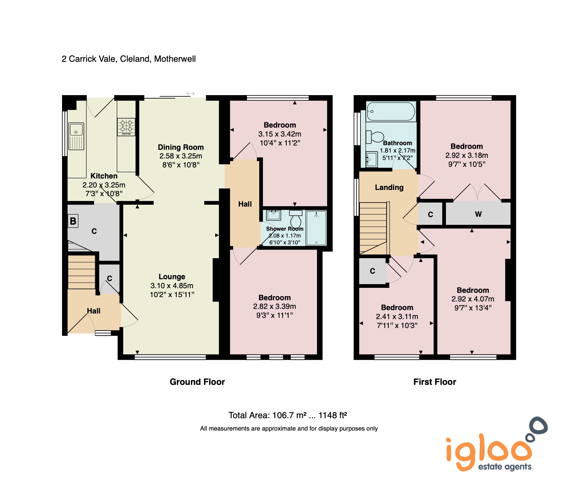2, Carrick Vale, Motherwell floorplan