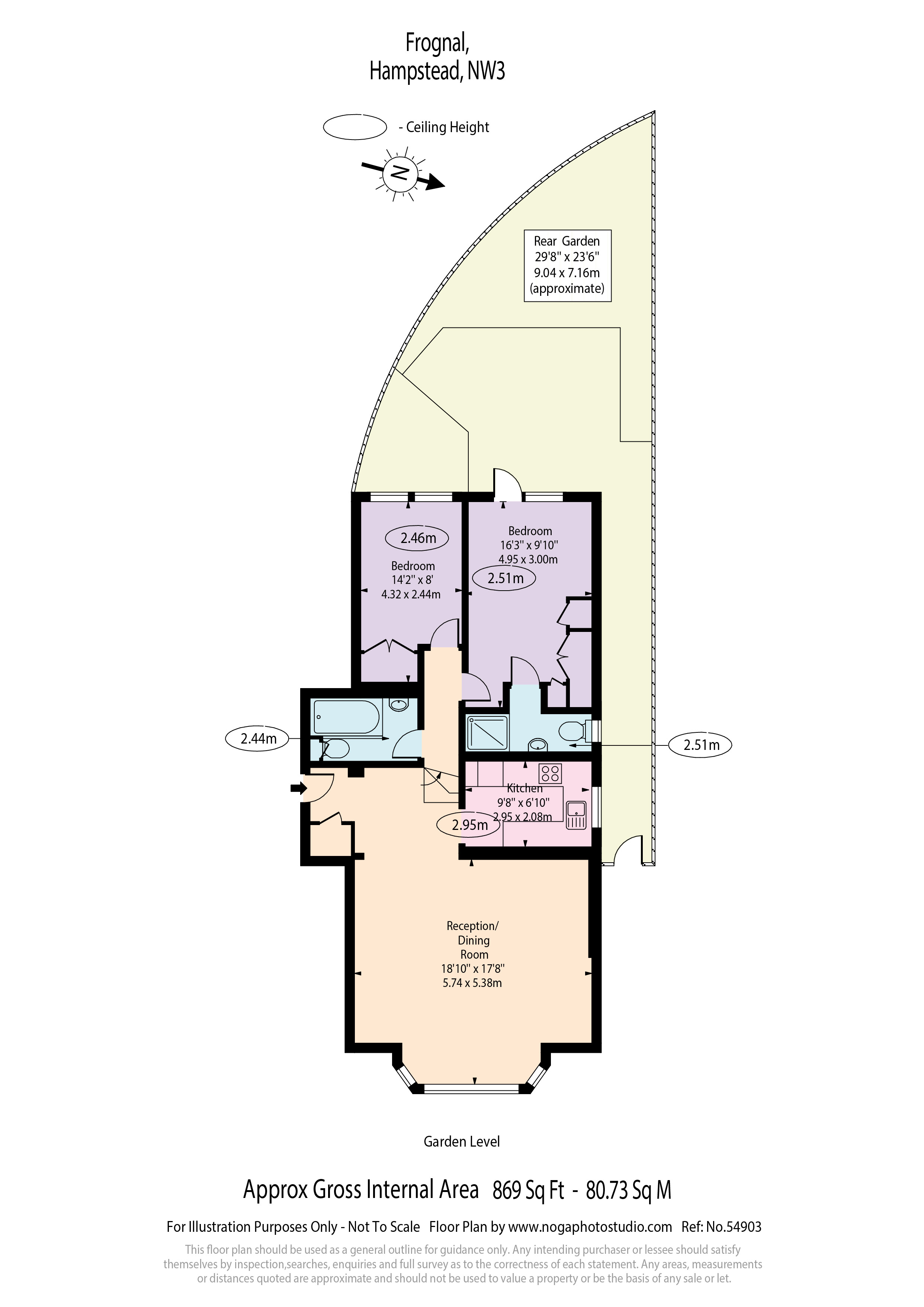 Flat 1, 11, Frognal, London floorplan