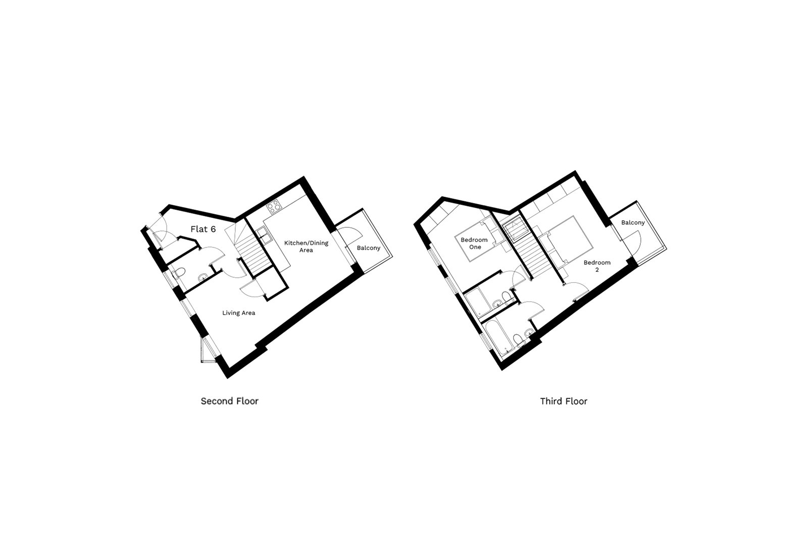 Flat 6, 30-36, Stamford Road, London floorplan