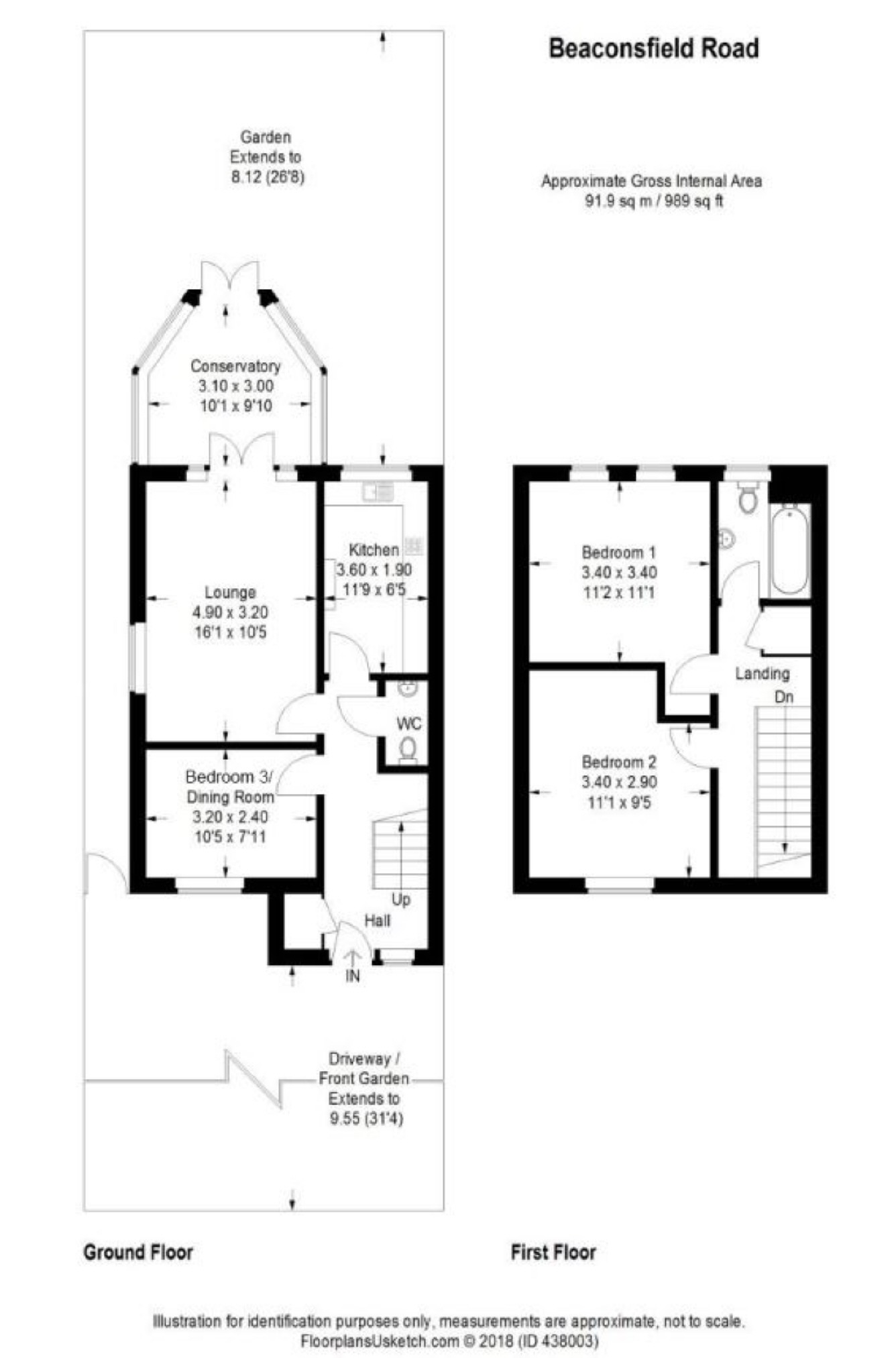 2 Bedrooms Semi-detached house for sale in Beaconsfield Road, Epsom, Surrey KT18