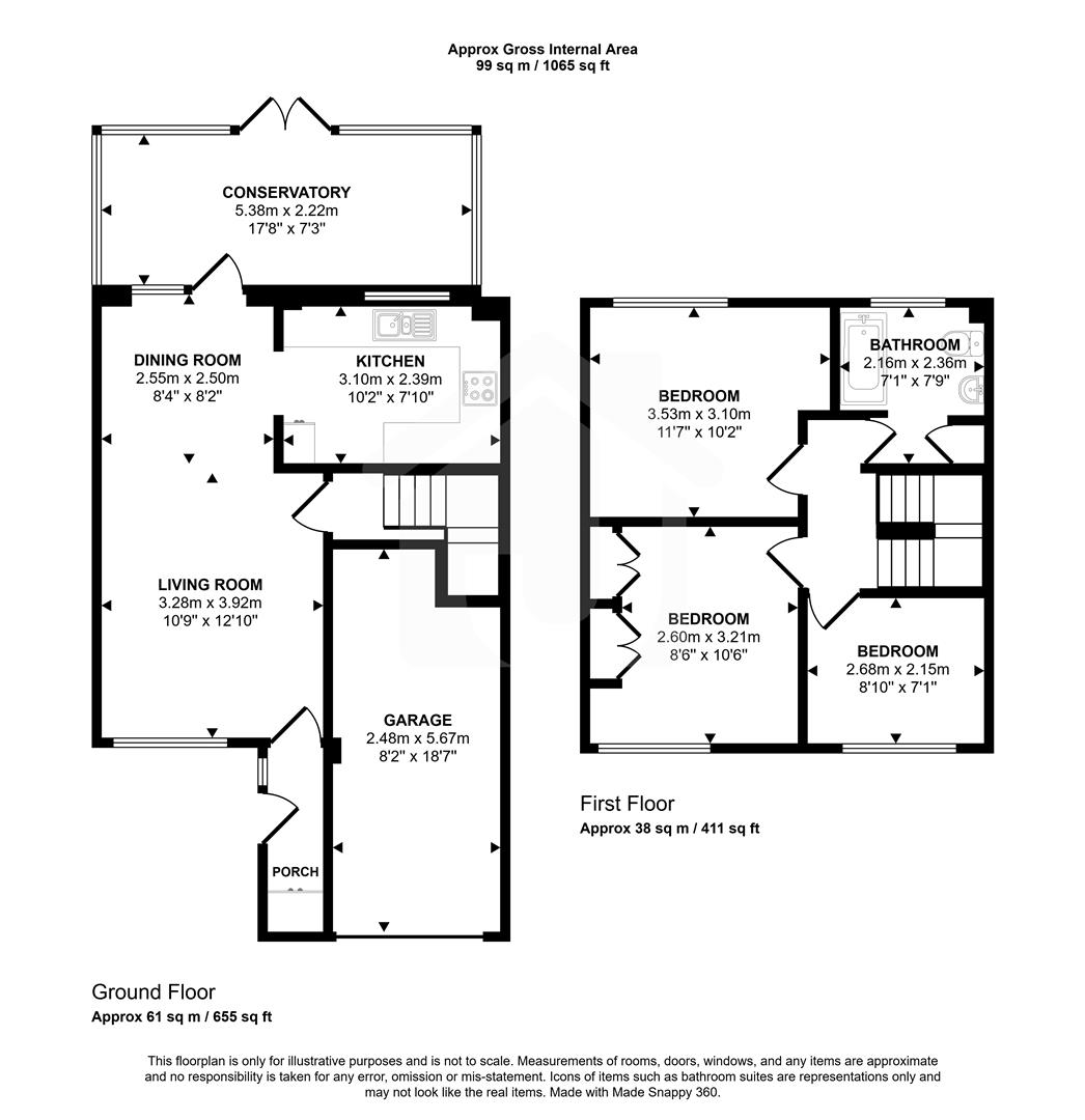 23, Bradgate Road, Markfield floorplan