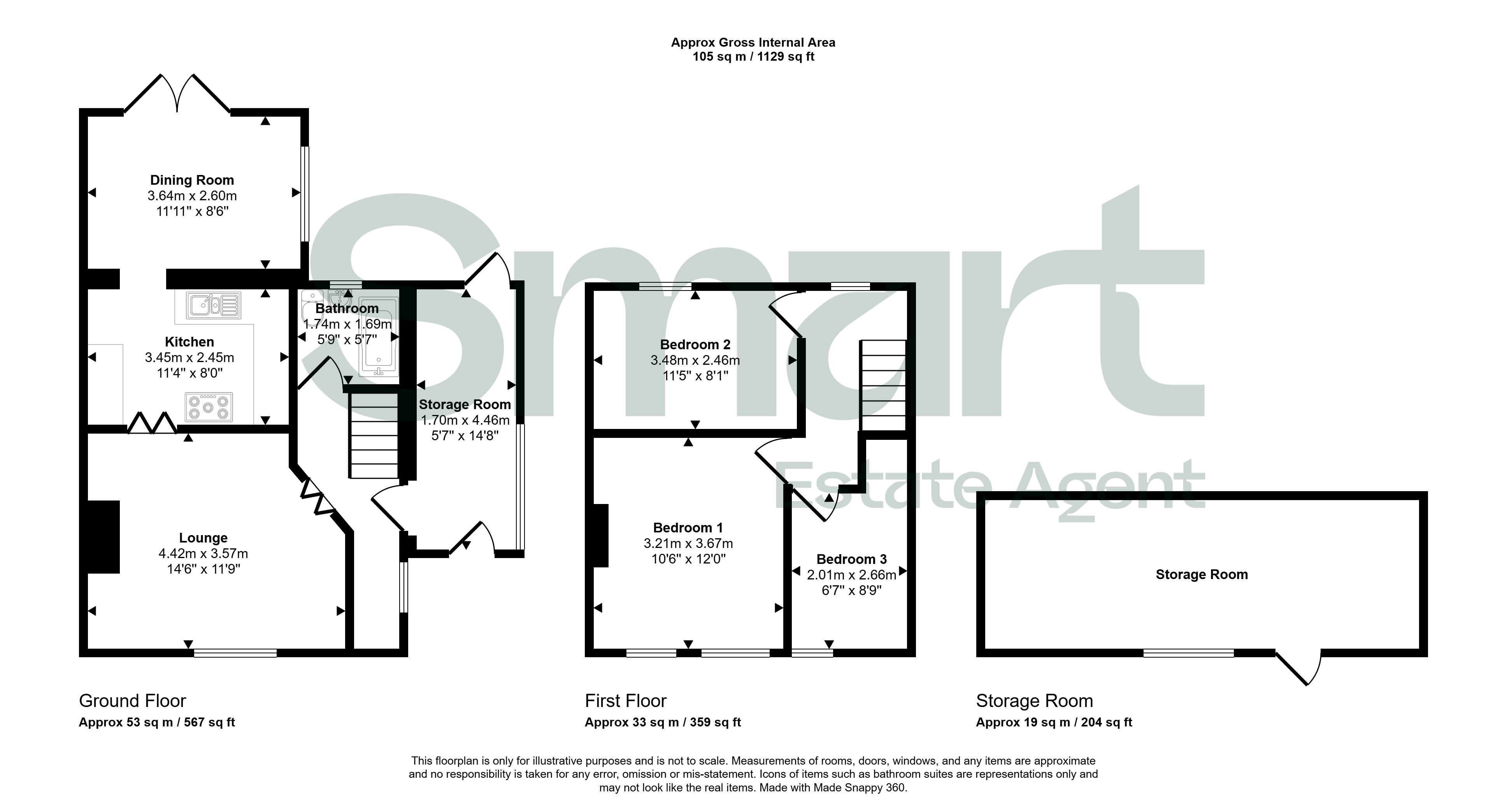 73, Shakespeare Road, Exeter floorplan