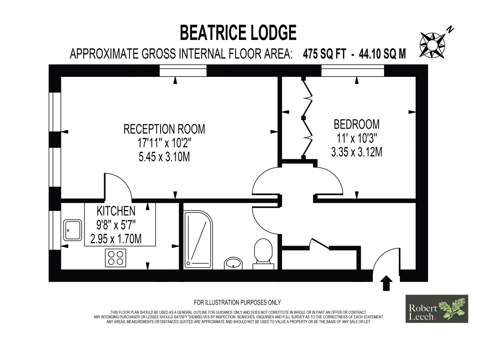 11, Beatrice Lodge, Oxted floorplan