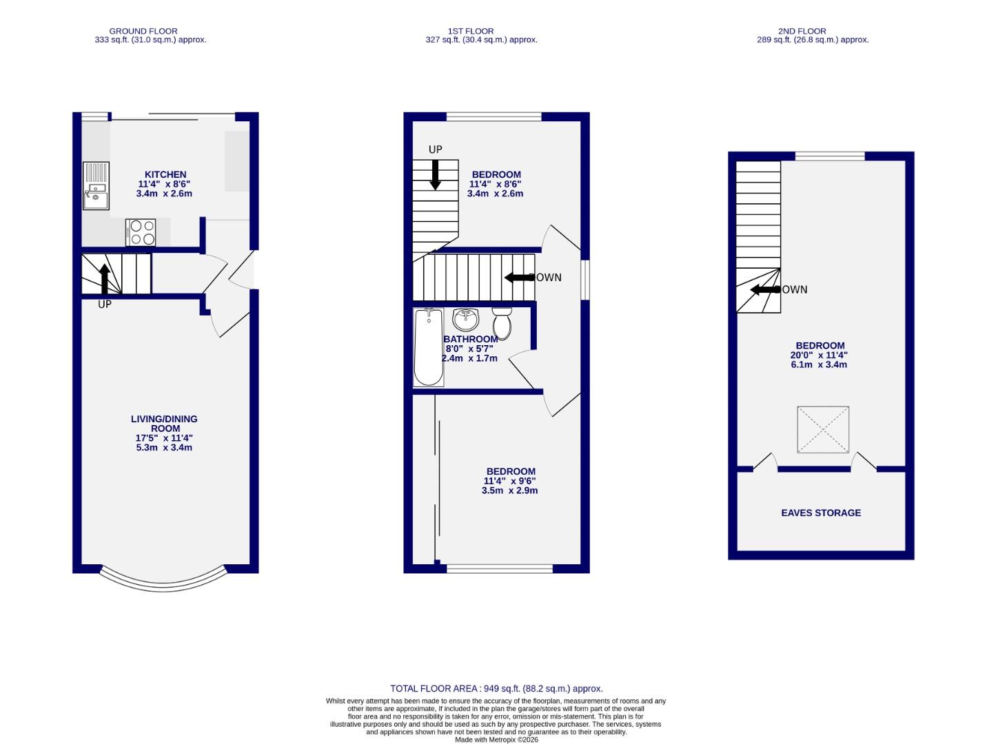11, Riversdale, York floorplan