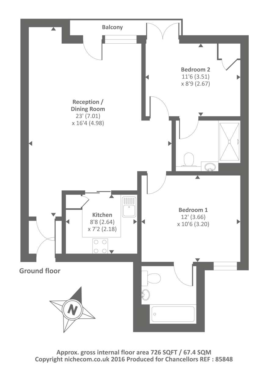 2 Bedrooms Flat for sale in Newbury, Berkshire RG14