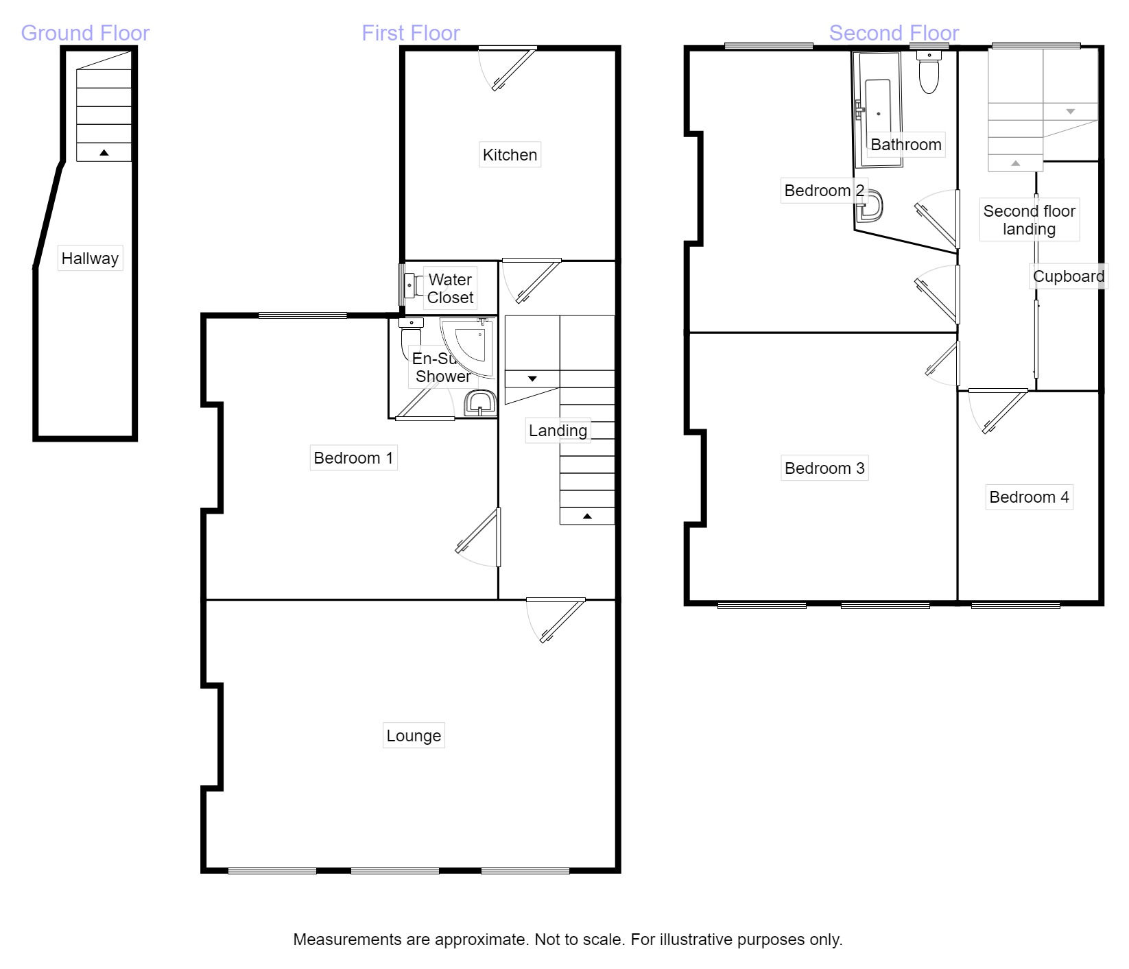 Bexhill Road, St. LeonardsOnSea, East Sussex TN38, 4 bedroom flat for