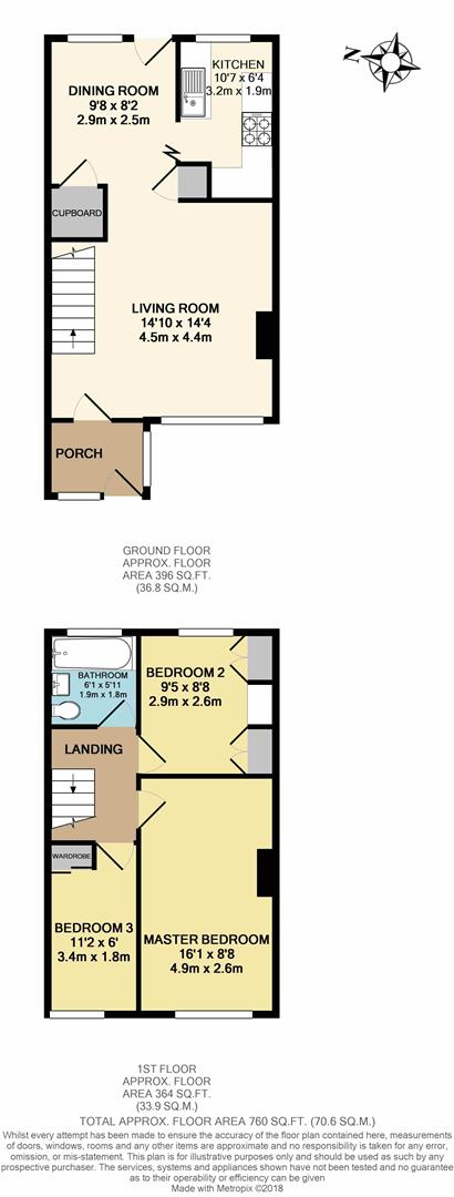 3 Bedrooms Terraced house for sale in Crufts Meadow, Creech St. Michael, Taunton TA3