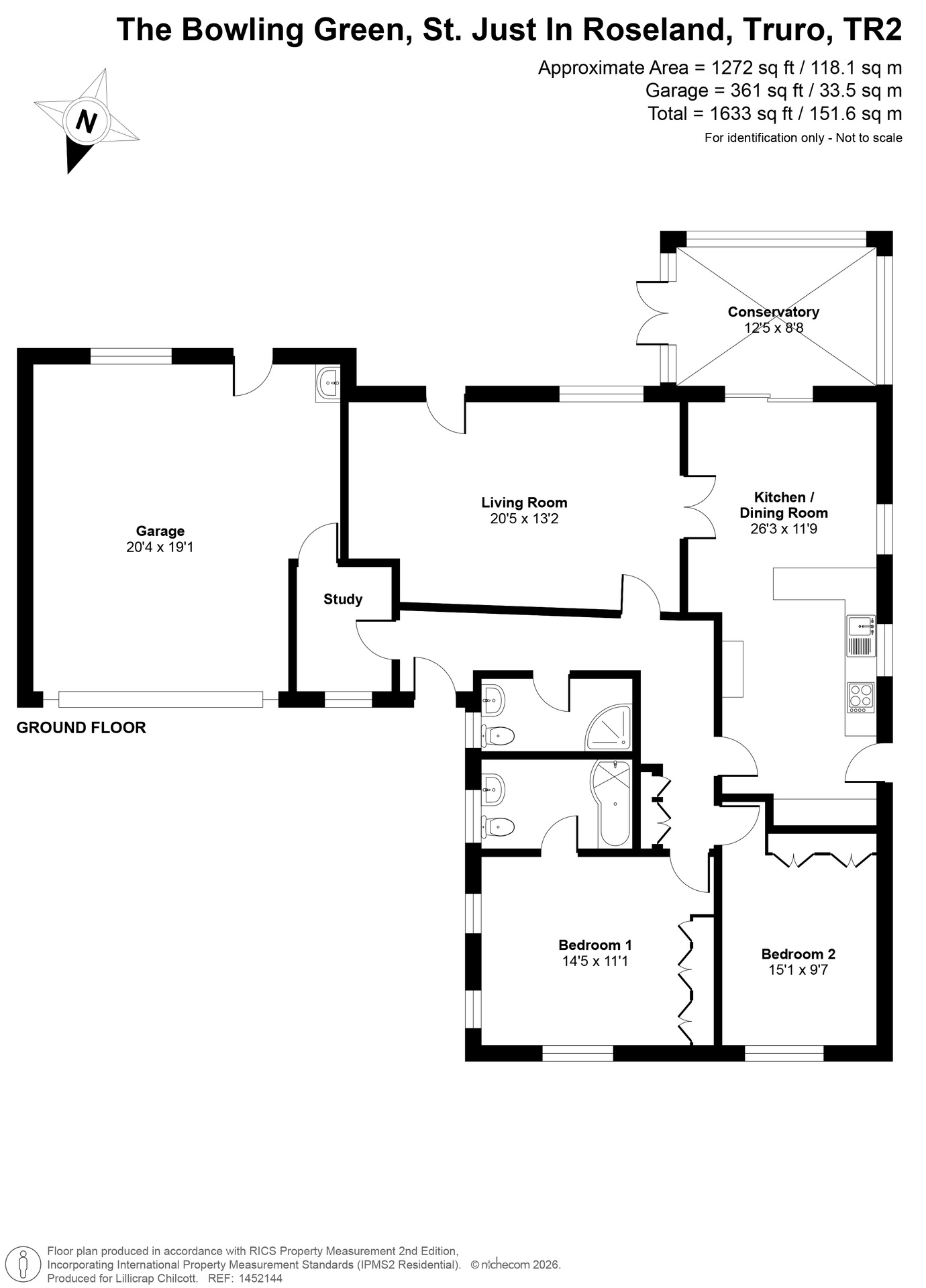 9 The Bowling Green, Truro floorplan