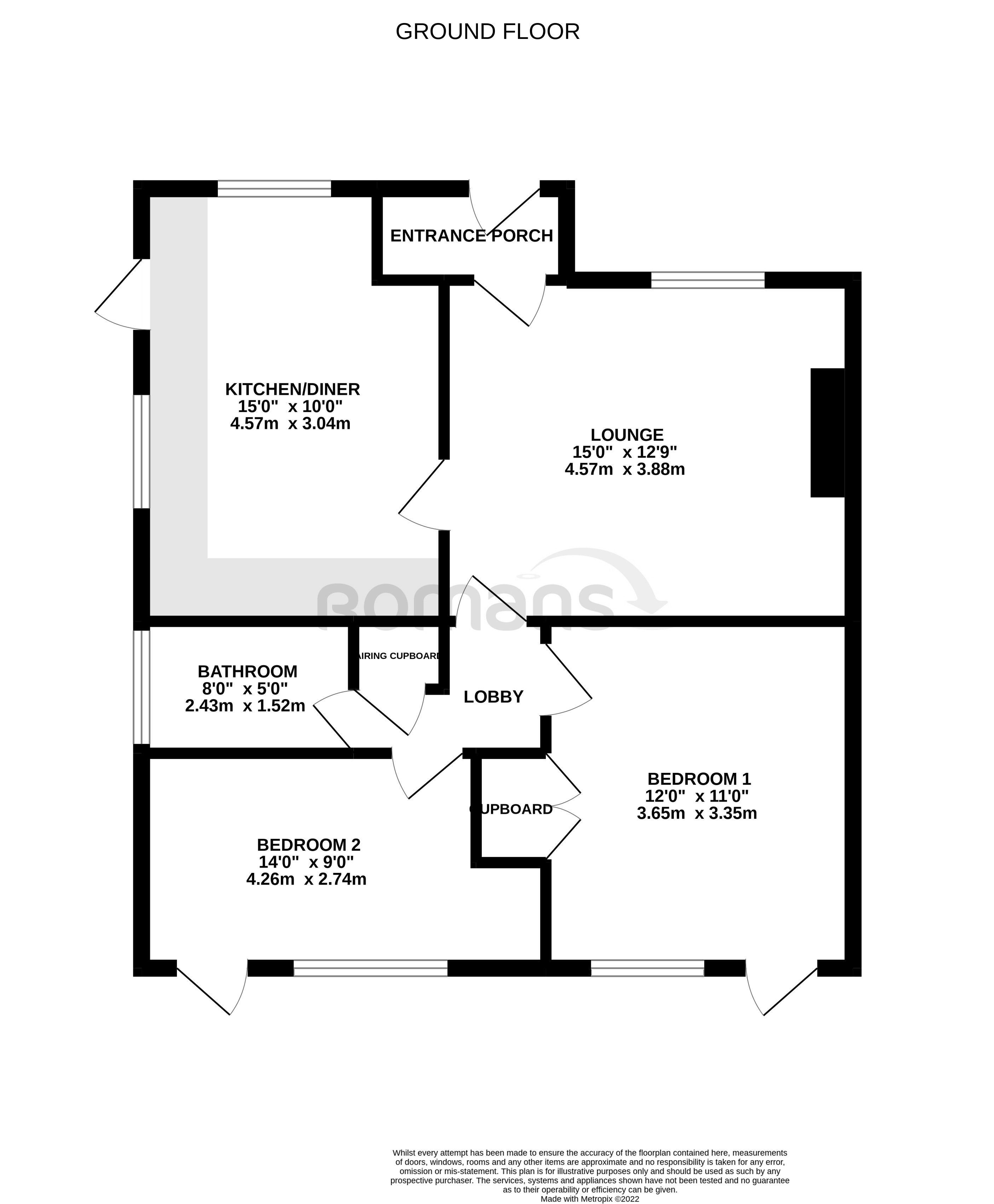 11, Frensham Close, Hampshire floorplan