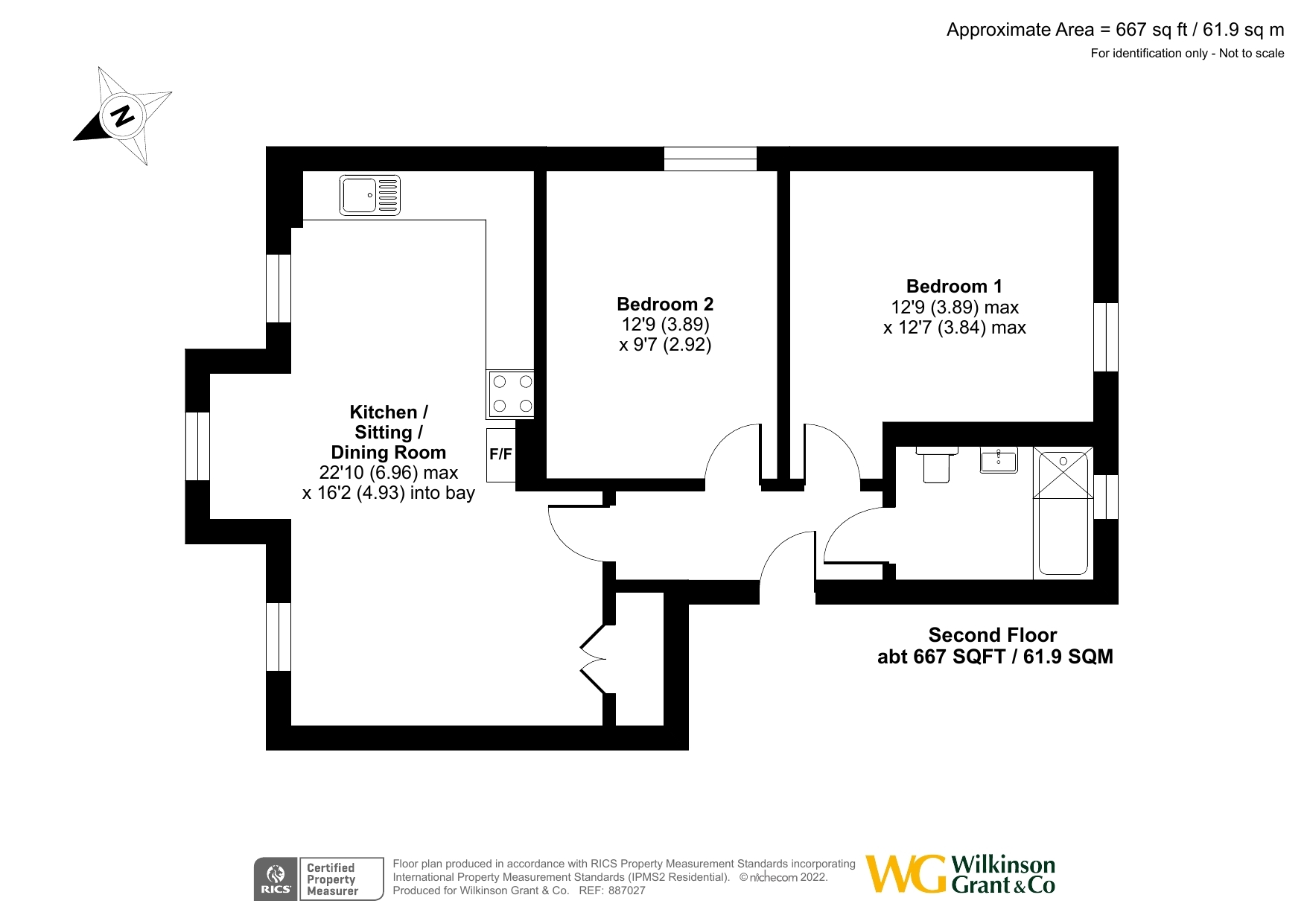 Magdalen Road, St Leonards, Exeter EX2, 2 bedroom flat for sale