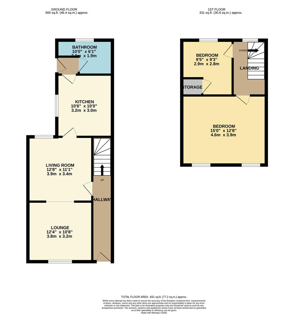 19, Greenfield Street, New Tredegar floorplan