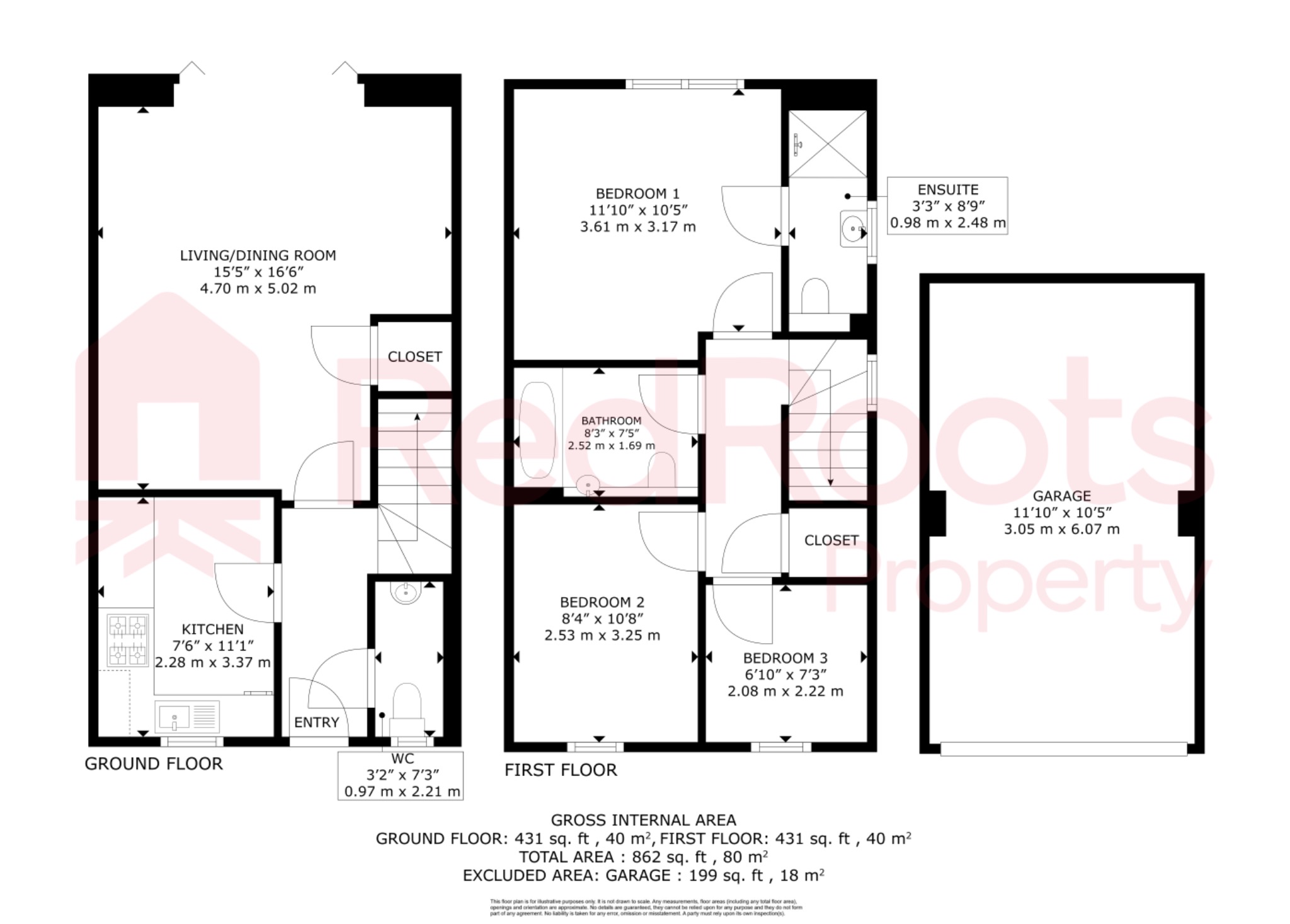 47 Old School Drive, Kirk Sandall, South Yorkshire floorplan