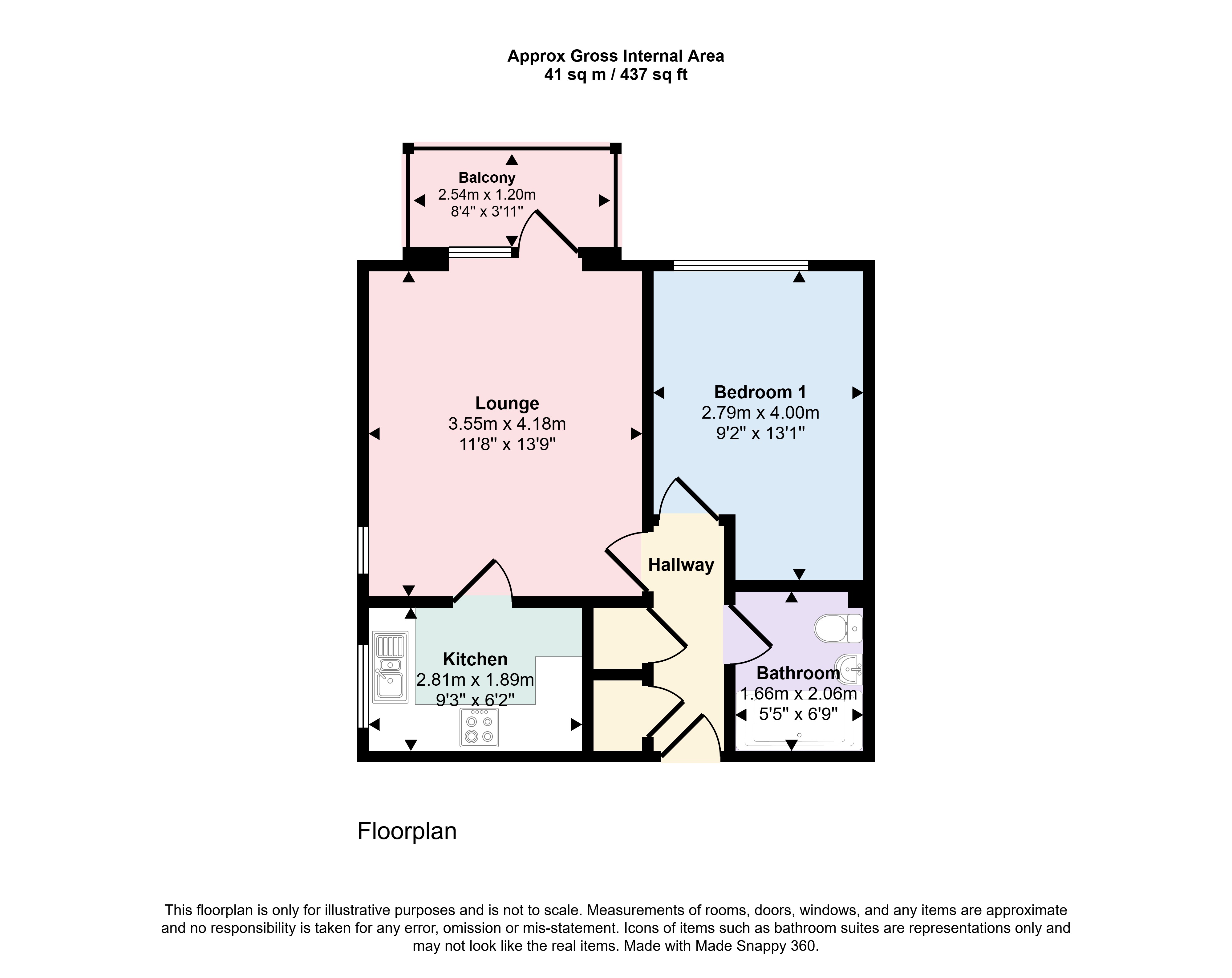 15 Sarum Court, 2, St Osmunds Road, Poole floorplan