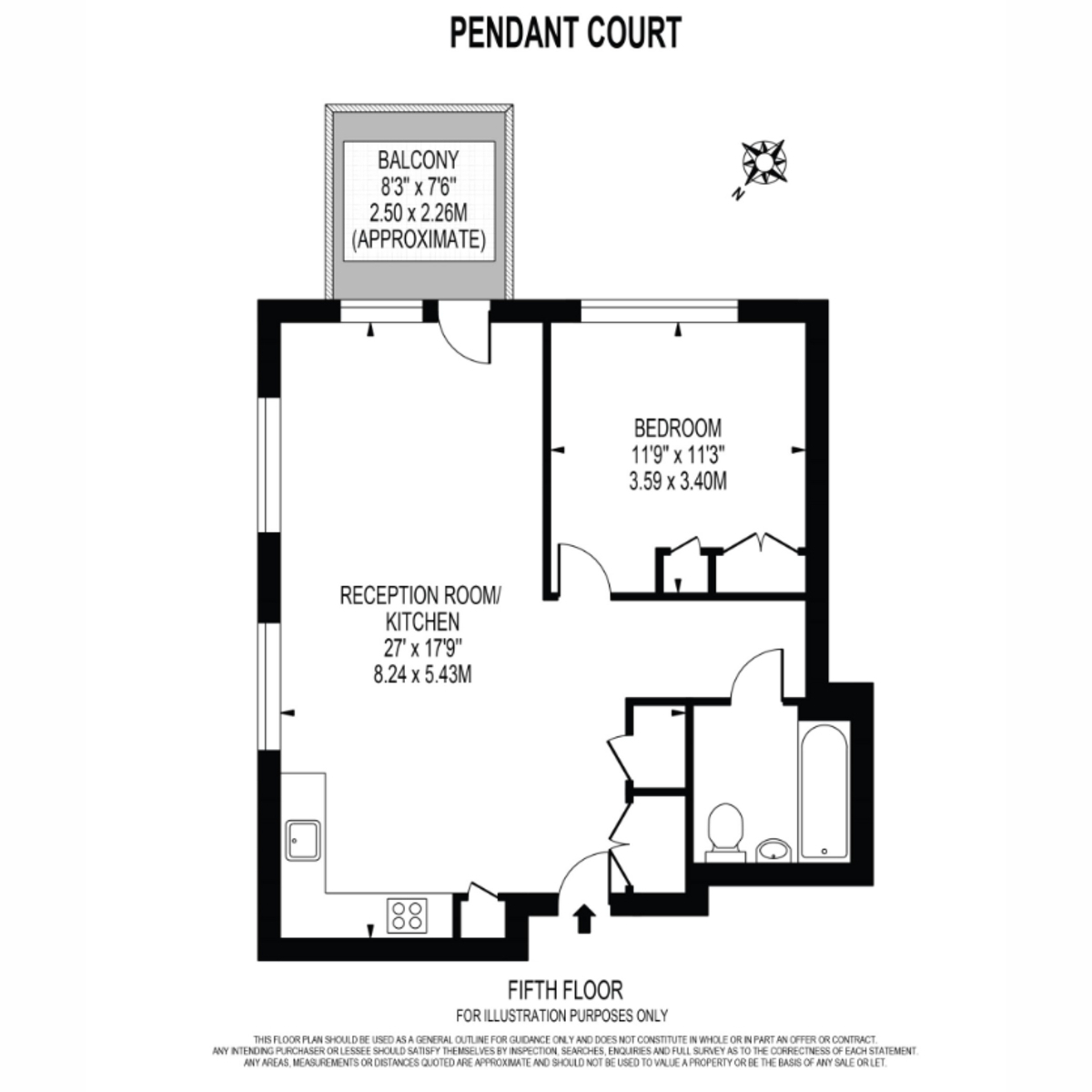 Flat 80 Pendant, 36, Royal Crest Avenue, London floorplan