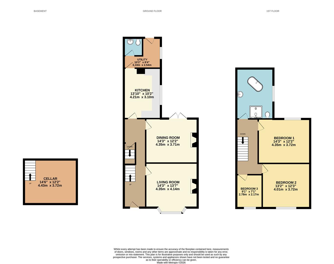 57, St. Dunstans Crescent, Worcester floorplan
